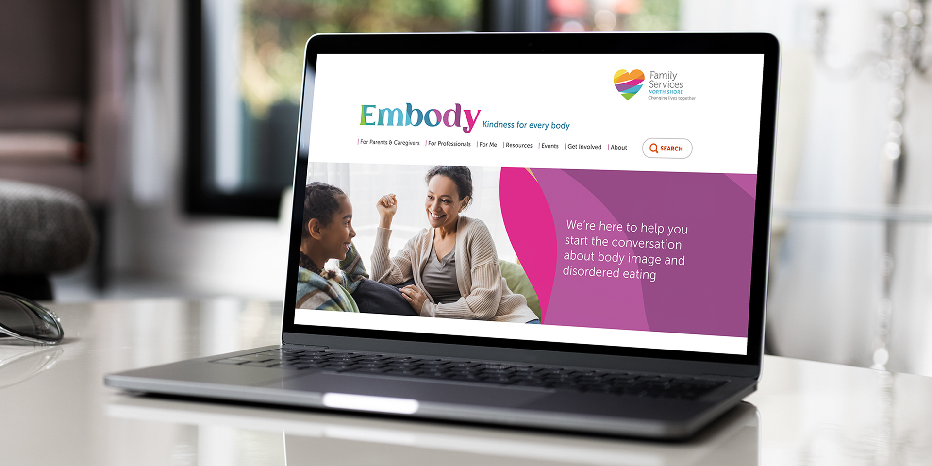 Branding for Embody, a provincial program of the Family Services of the North Shore