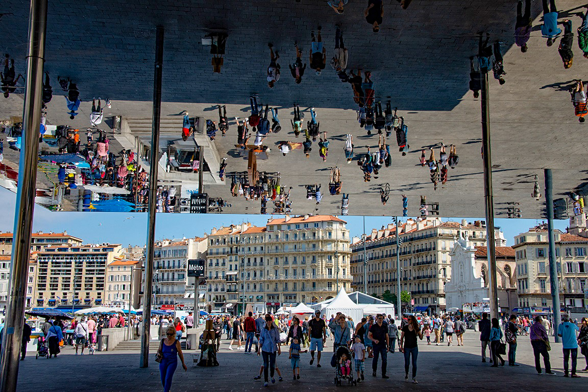 Marseille in the Mirror. ©Corey Sandler