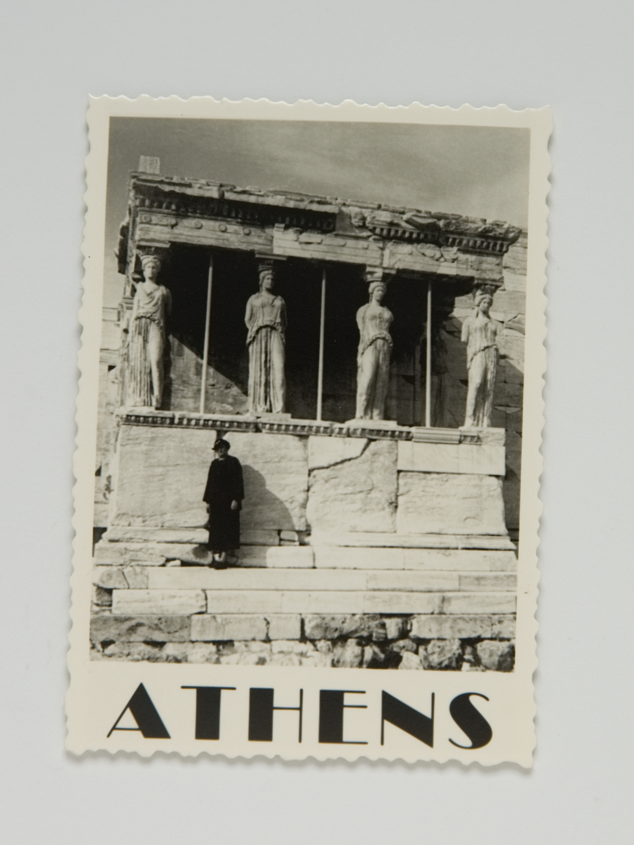 1938, The caryatids of the Erechtheion / photo origin: fortepan / Martinez Judit