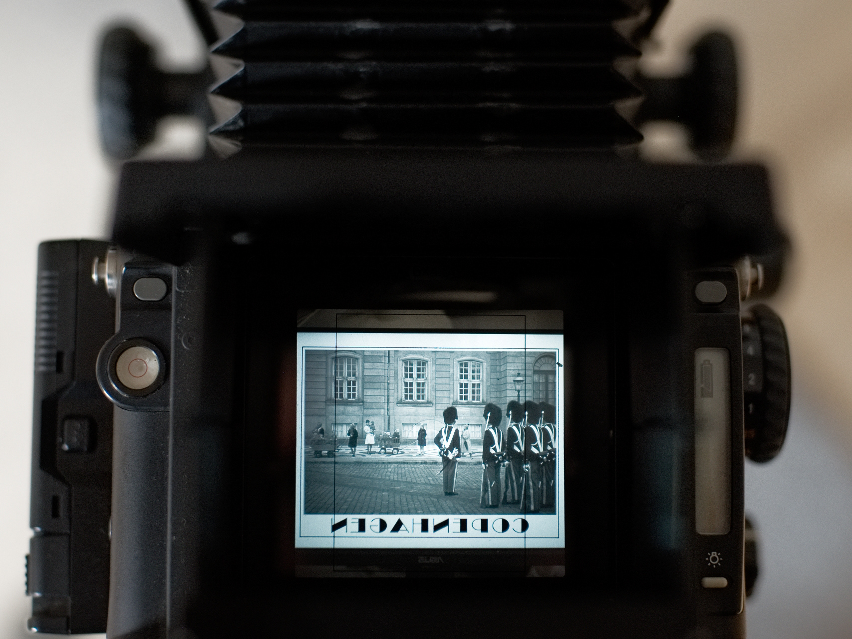 view trough the camera