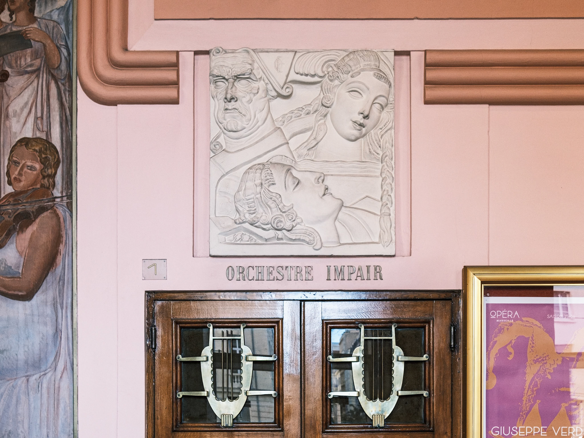 Opéra municipal, Place Ernest Reyer, 1er Castel G, Ebrard H, Raymond G, architectes Sartorio A, Bourdelle EA, Eichacher, sculpteurs, Subes R, ferronnier, 1924