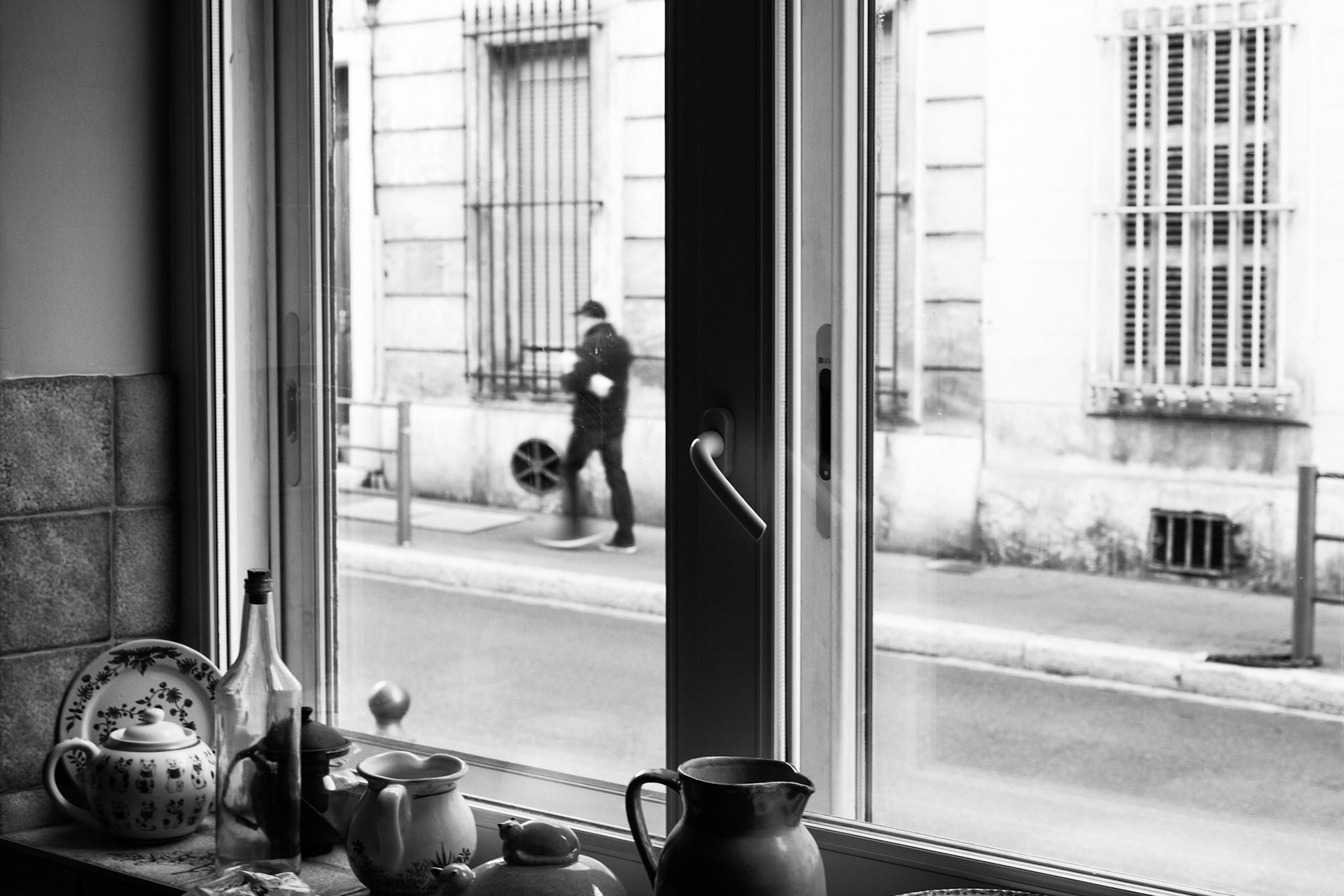 De ma fenetre vue sur rue pendant le confinement