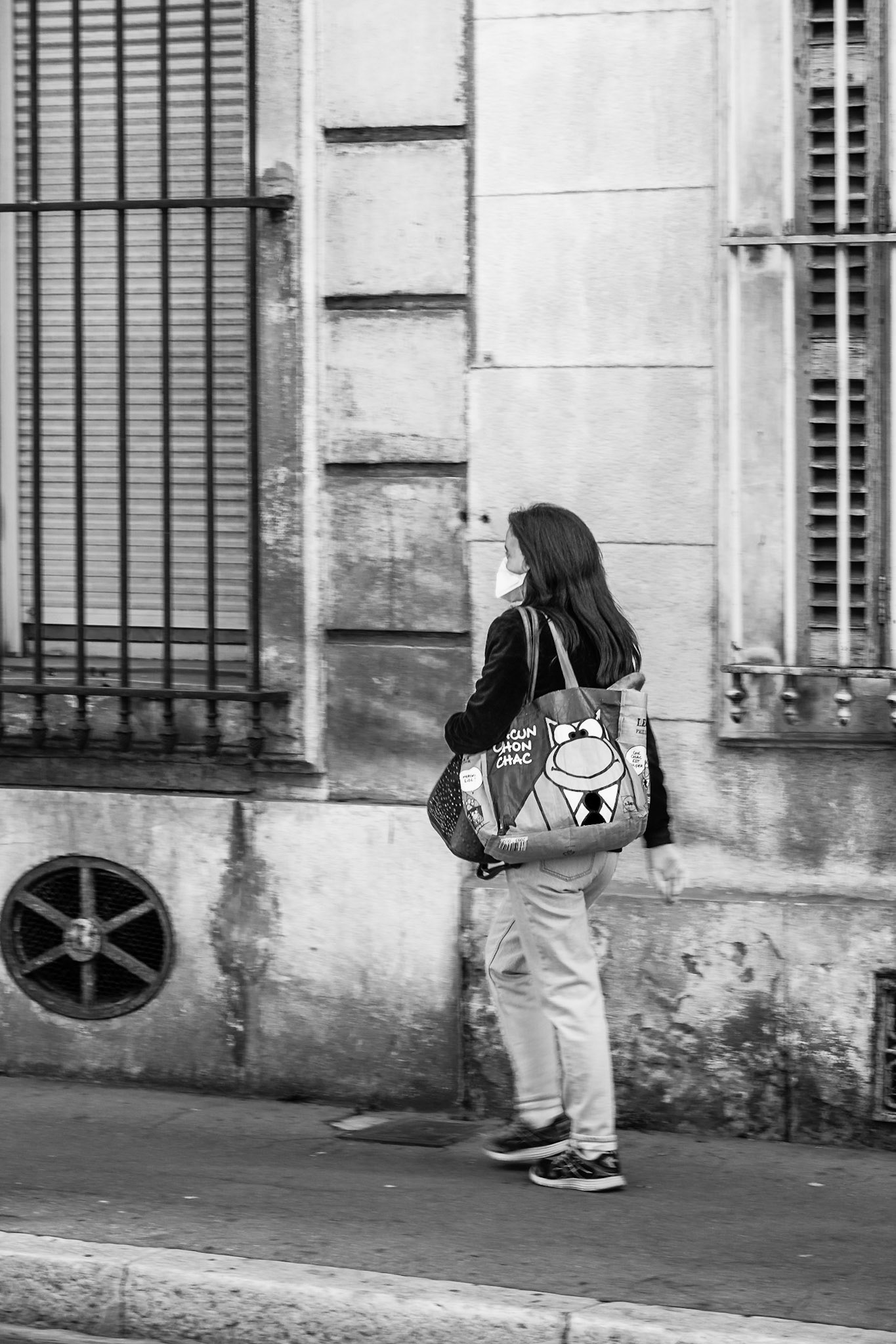 De ma fenetre vue sur rue pendant le confinement