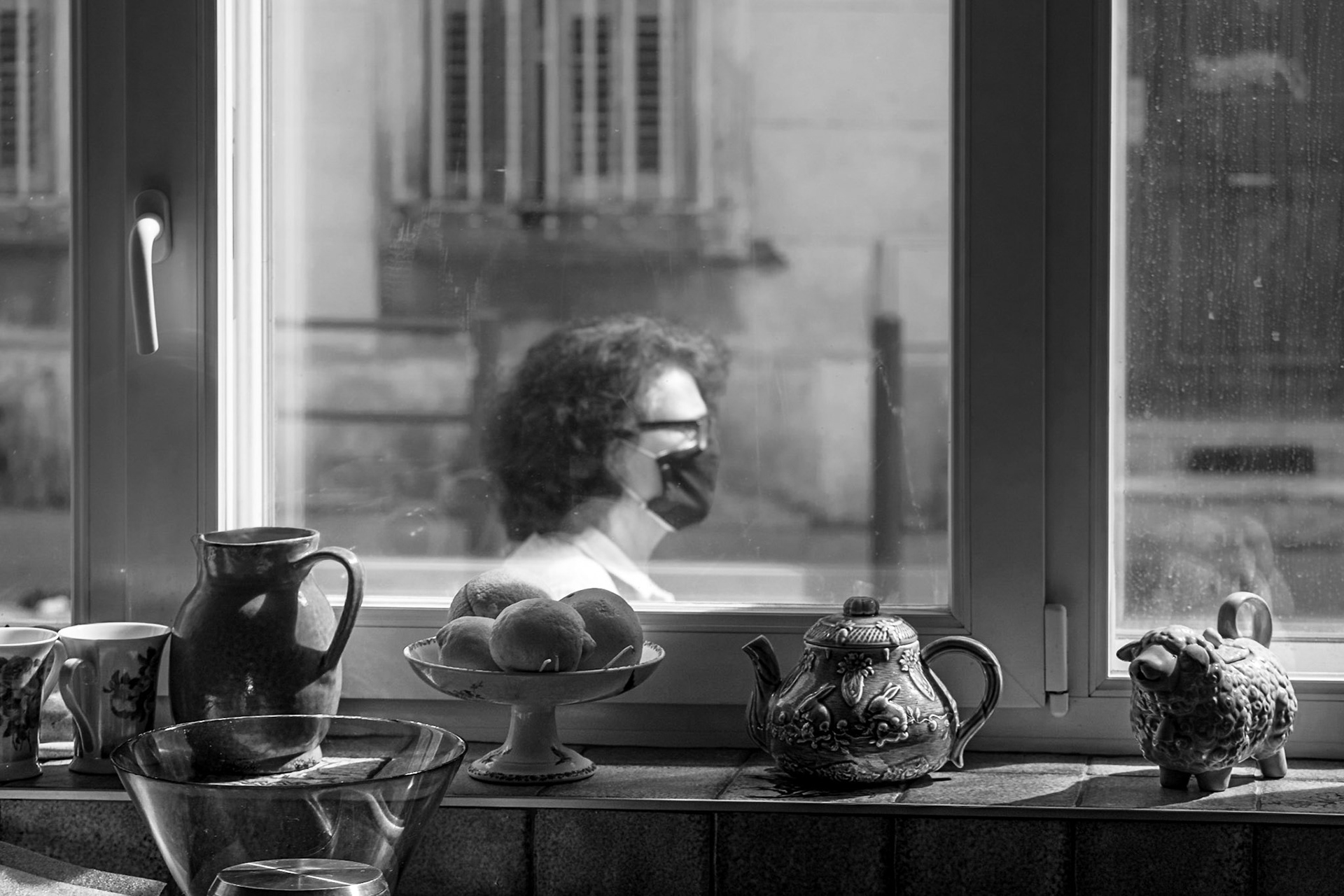 De ma fenetre vue sur rue pendant le confinement