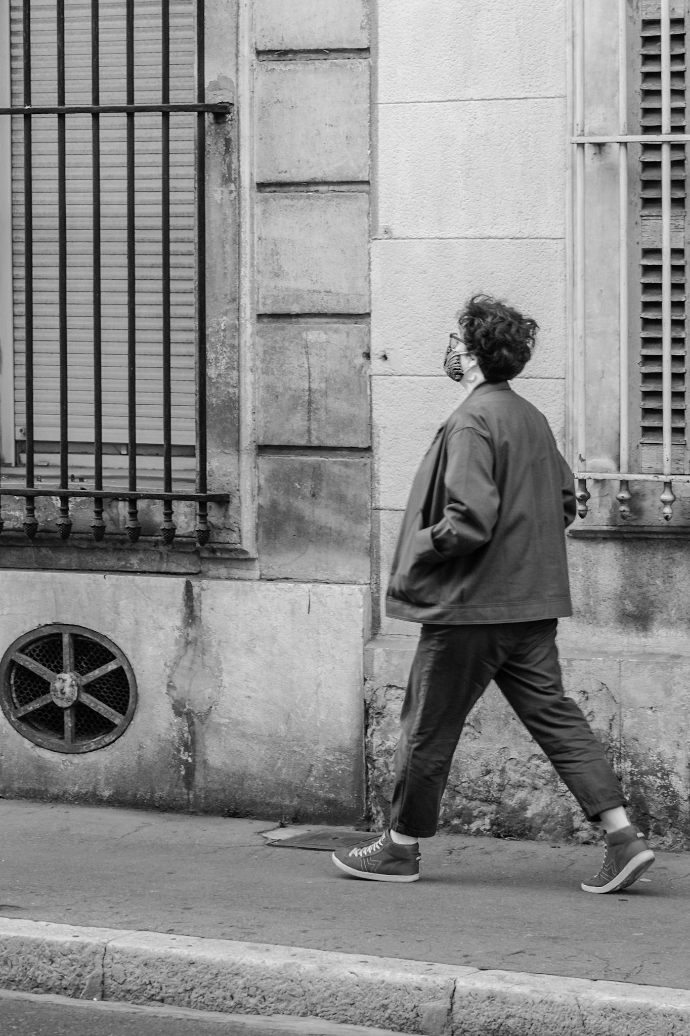 De ma fenetre vue sur rue pendant le confinement