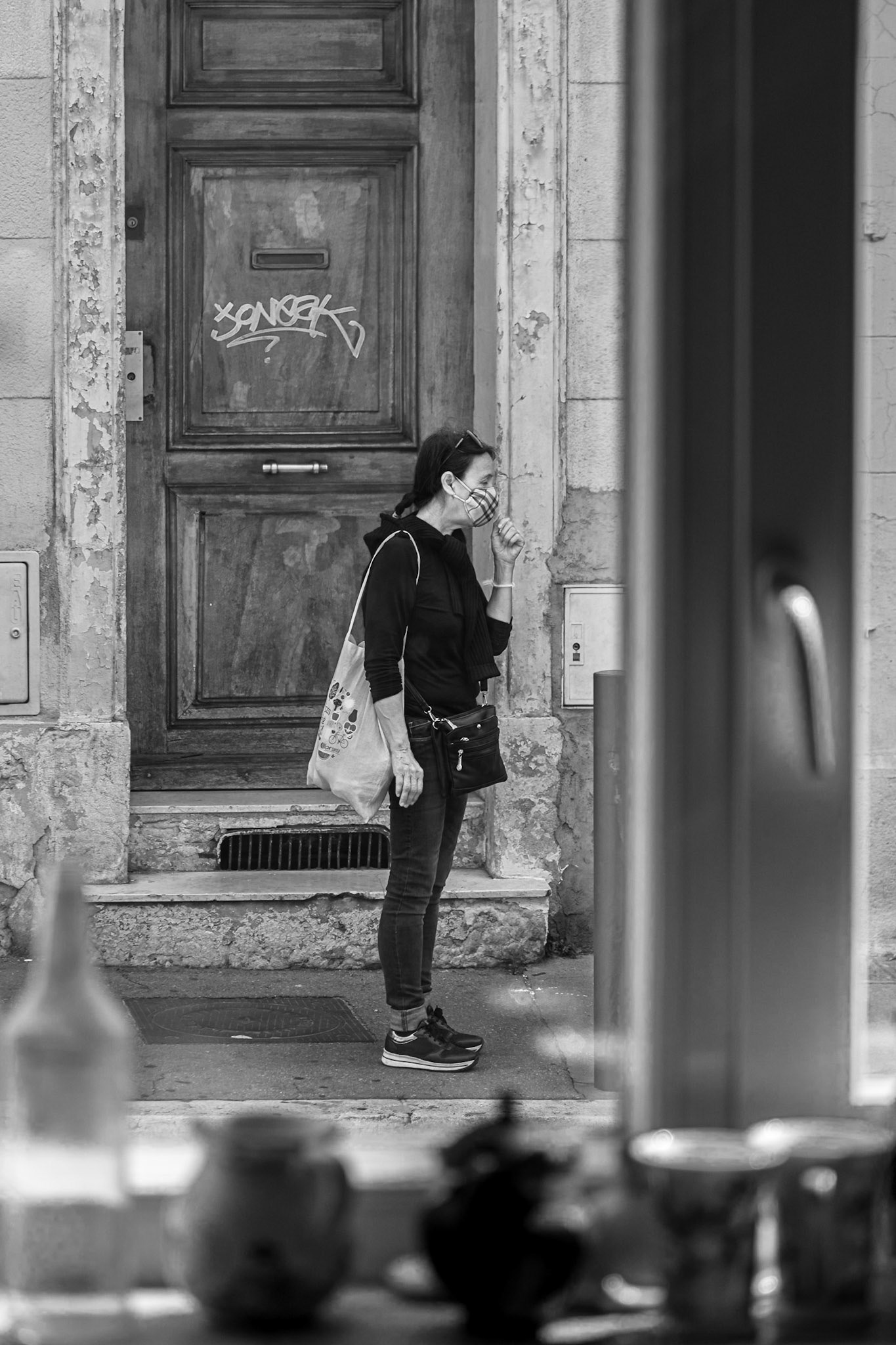 De ma fenetre vue sur rue pendant le confinement