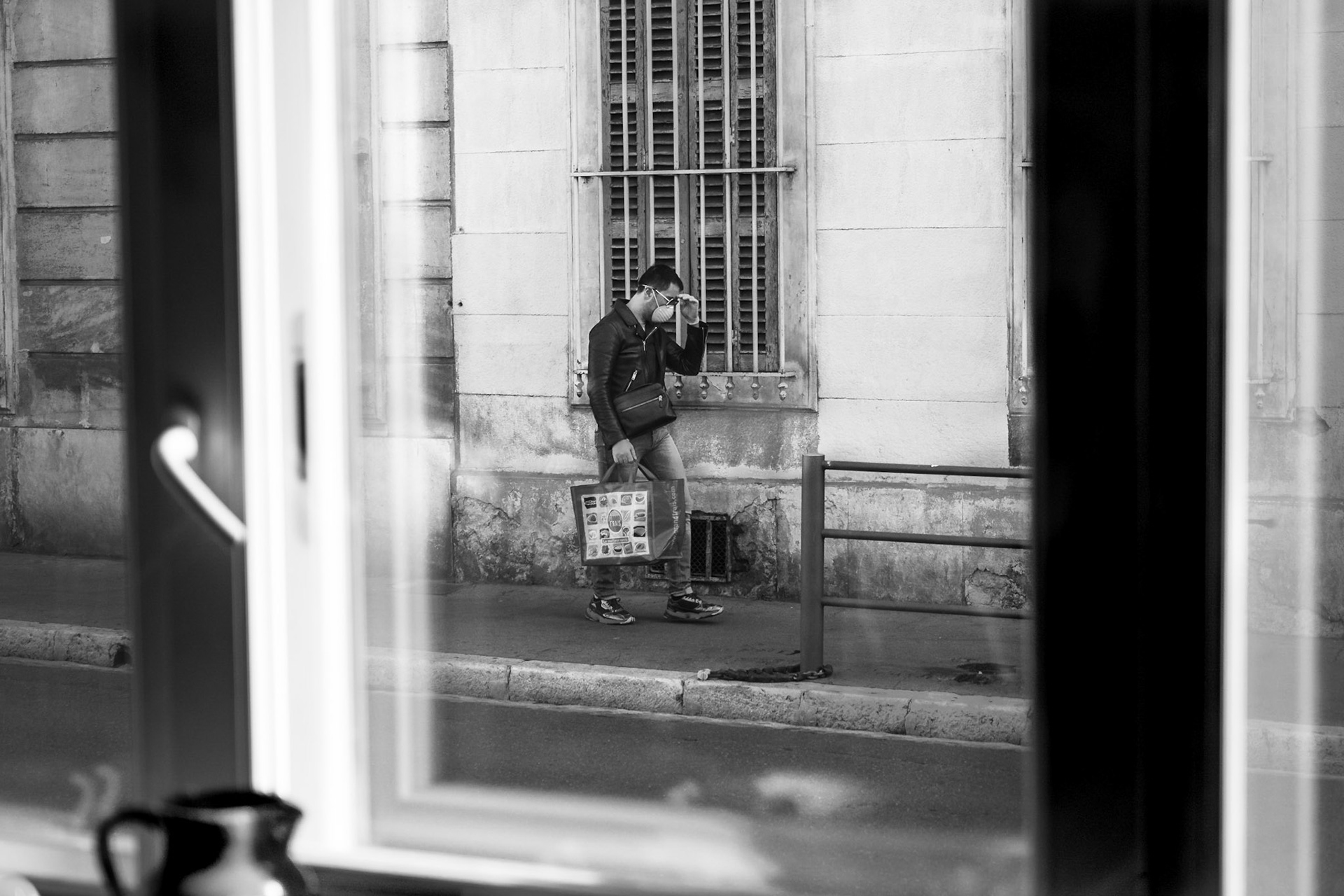 De ma fenetre vue sur rue pendant le confinement