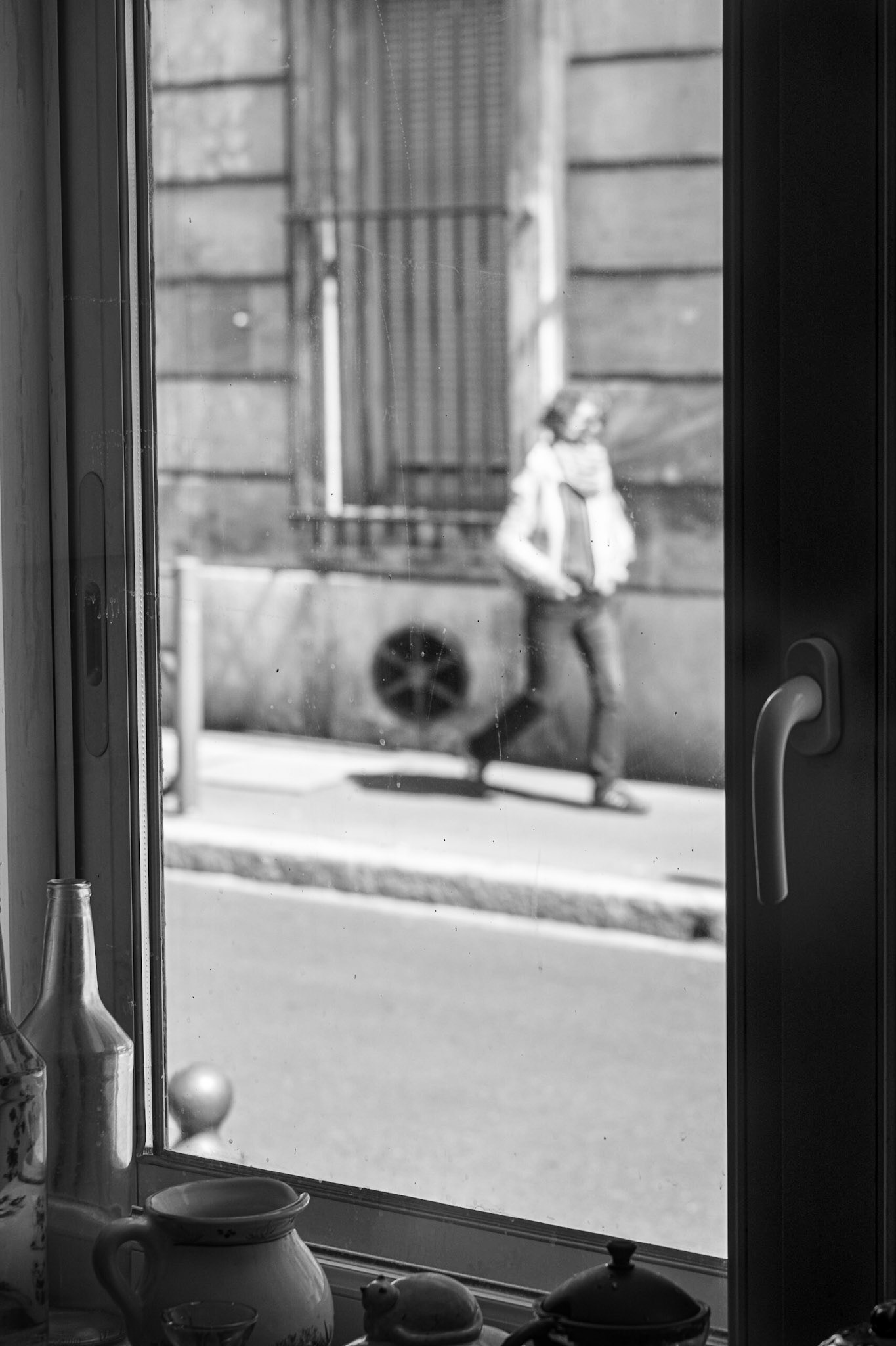 De ma fenetre vue sur rue pendant le confinement