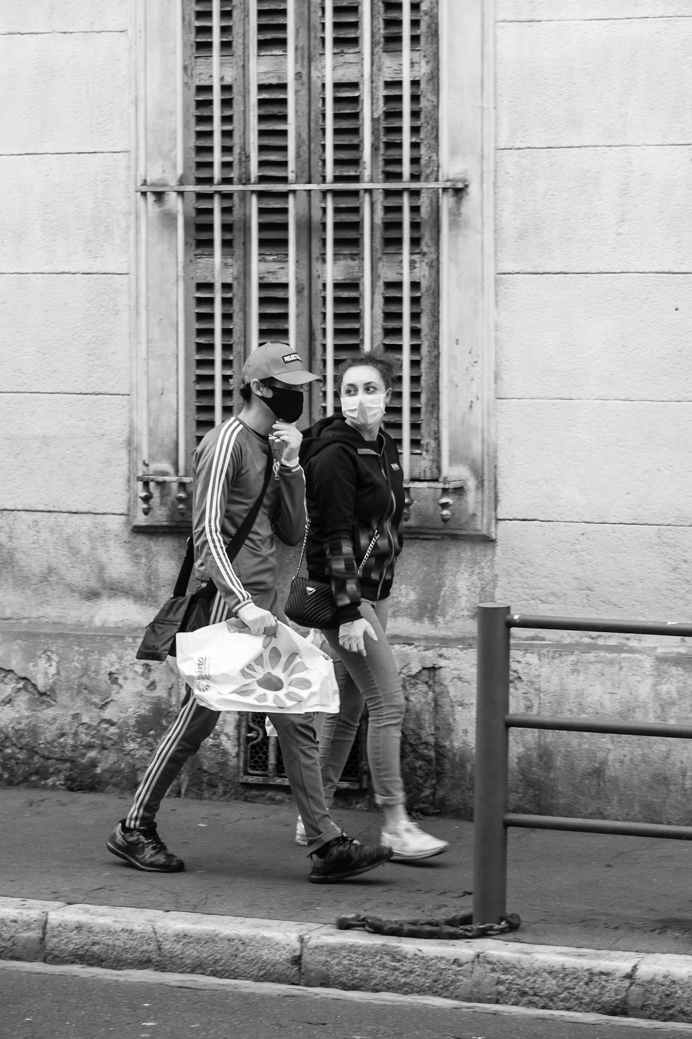 De ma fenetre vue sur rue pendant le confinement