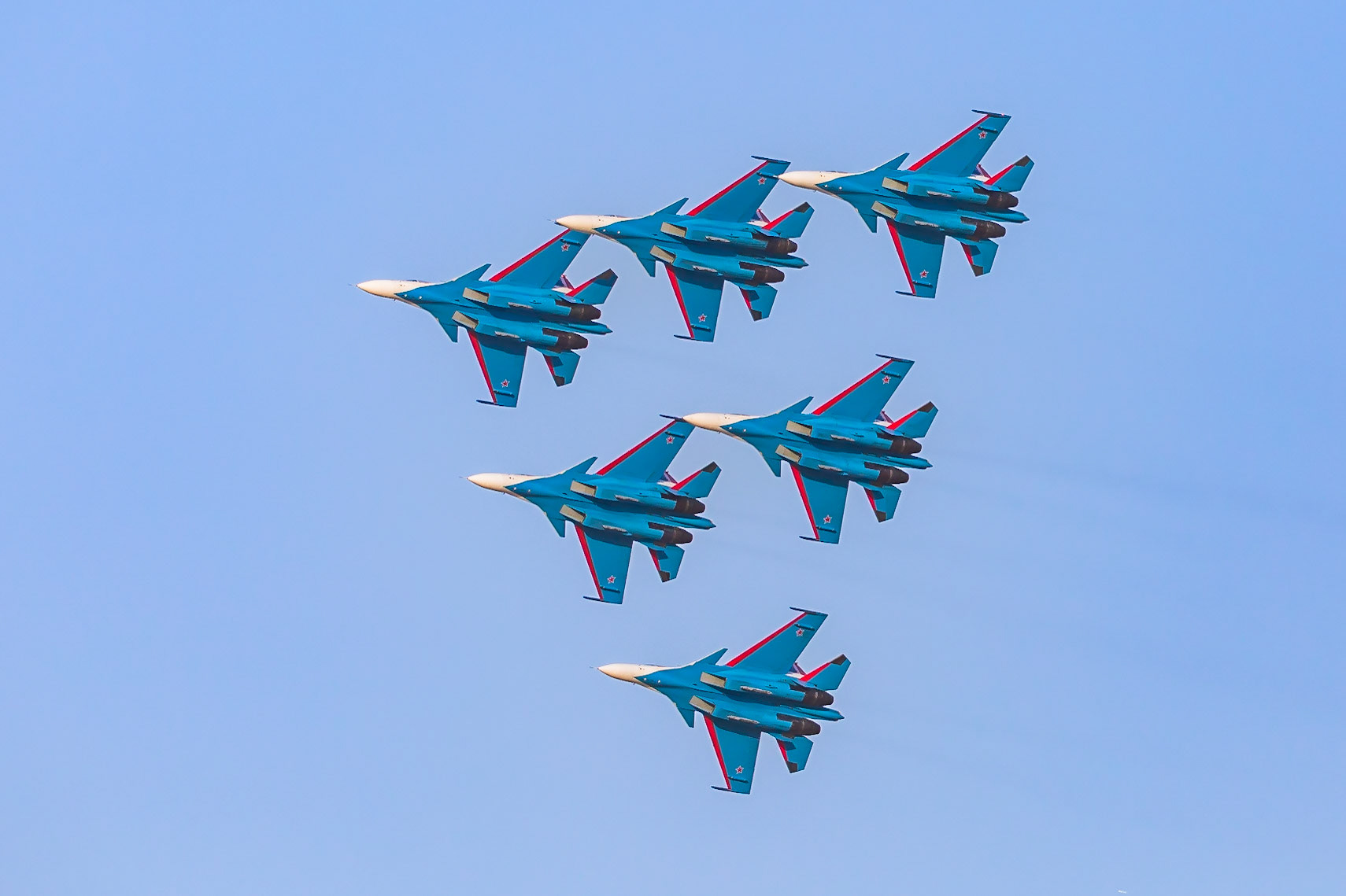 Russian Knights Sukhoi Su-35s