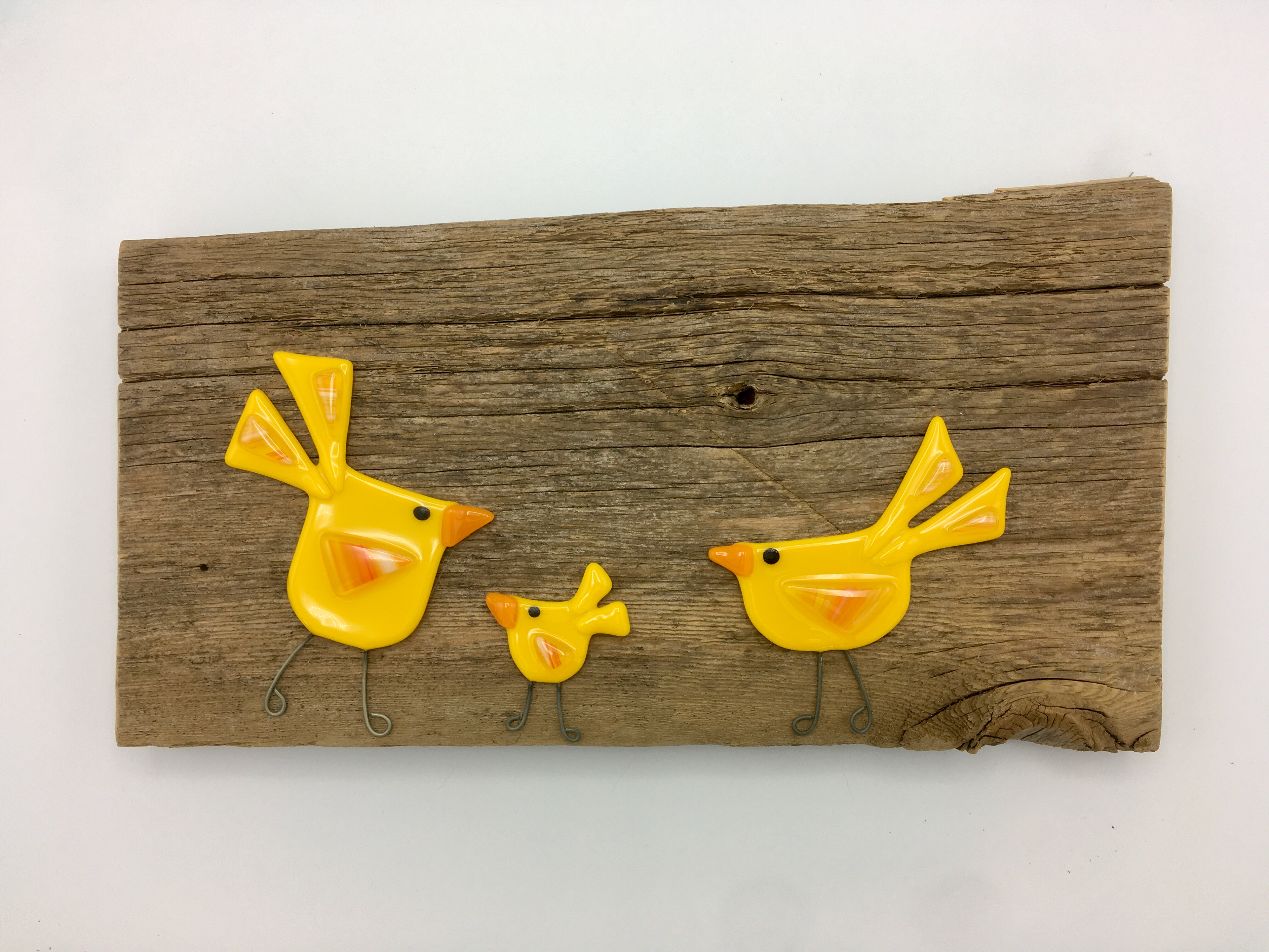 $75 - Yellow birds #3 (12" x 6")
