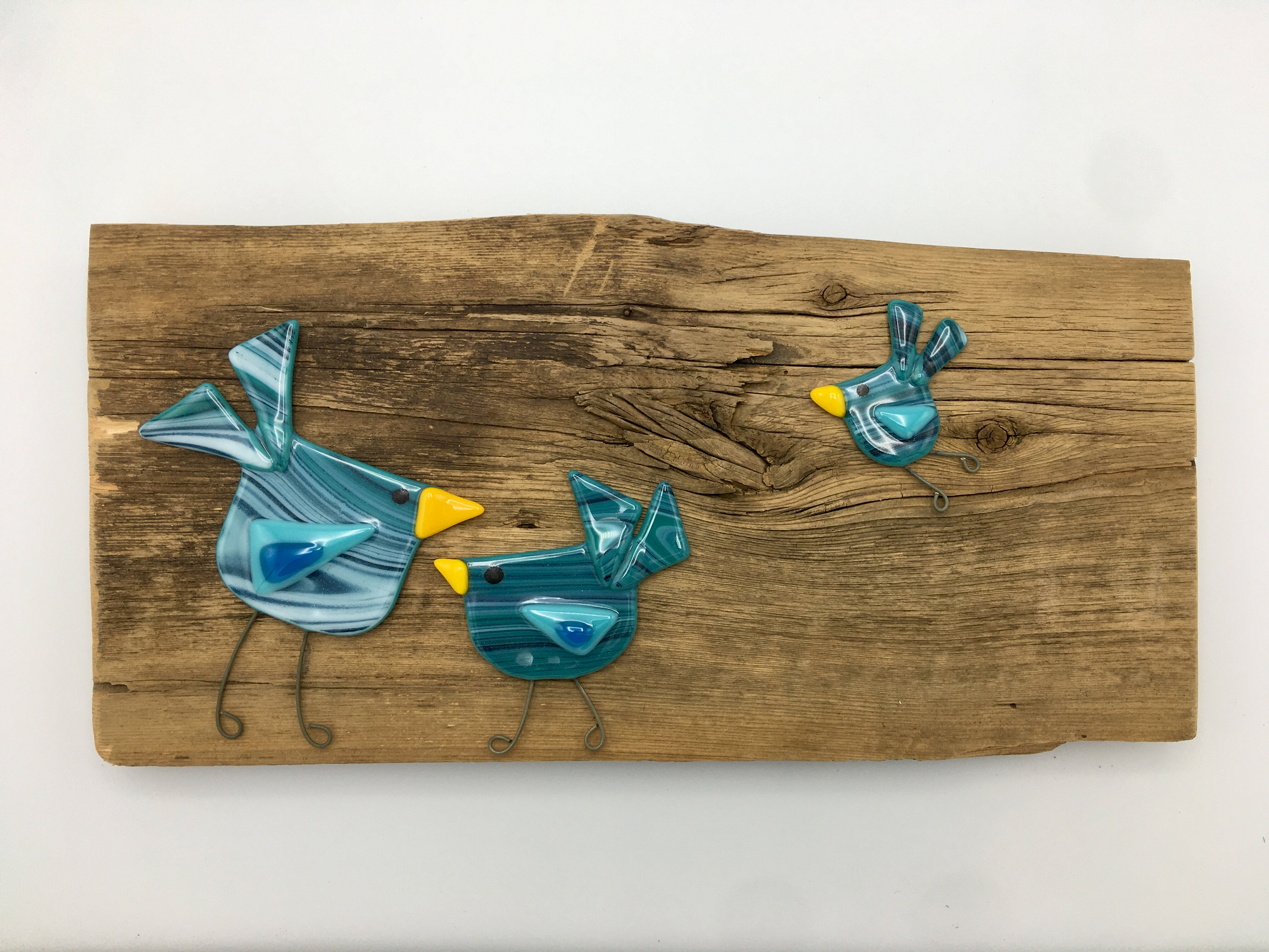 Blue birds #3 (12.5" x 6")