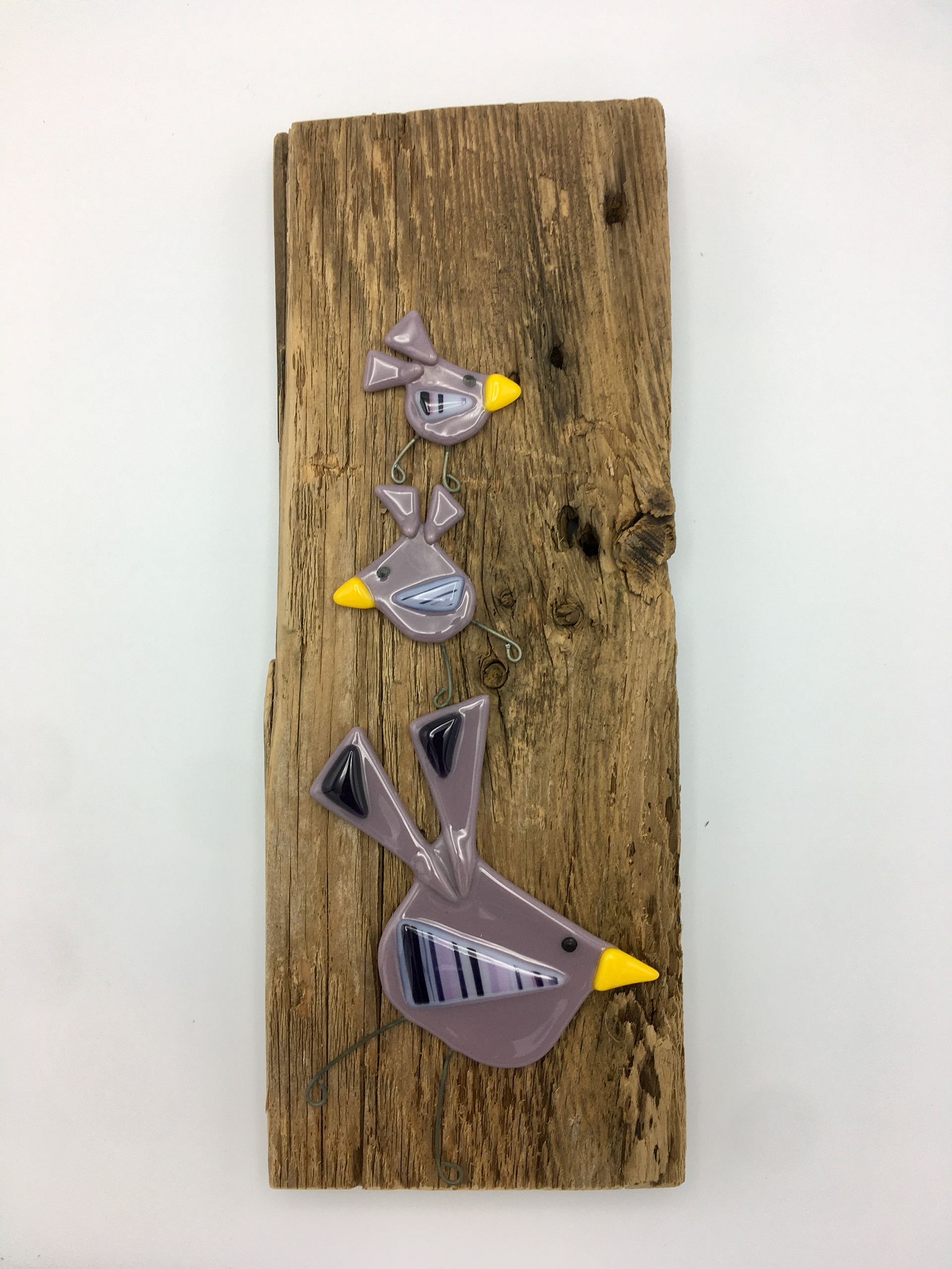 Purple birds #1 (4.5" x 11.5")