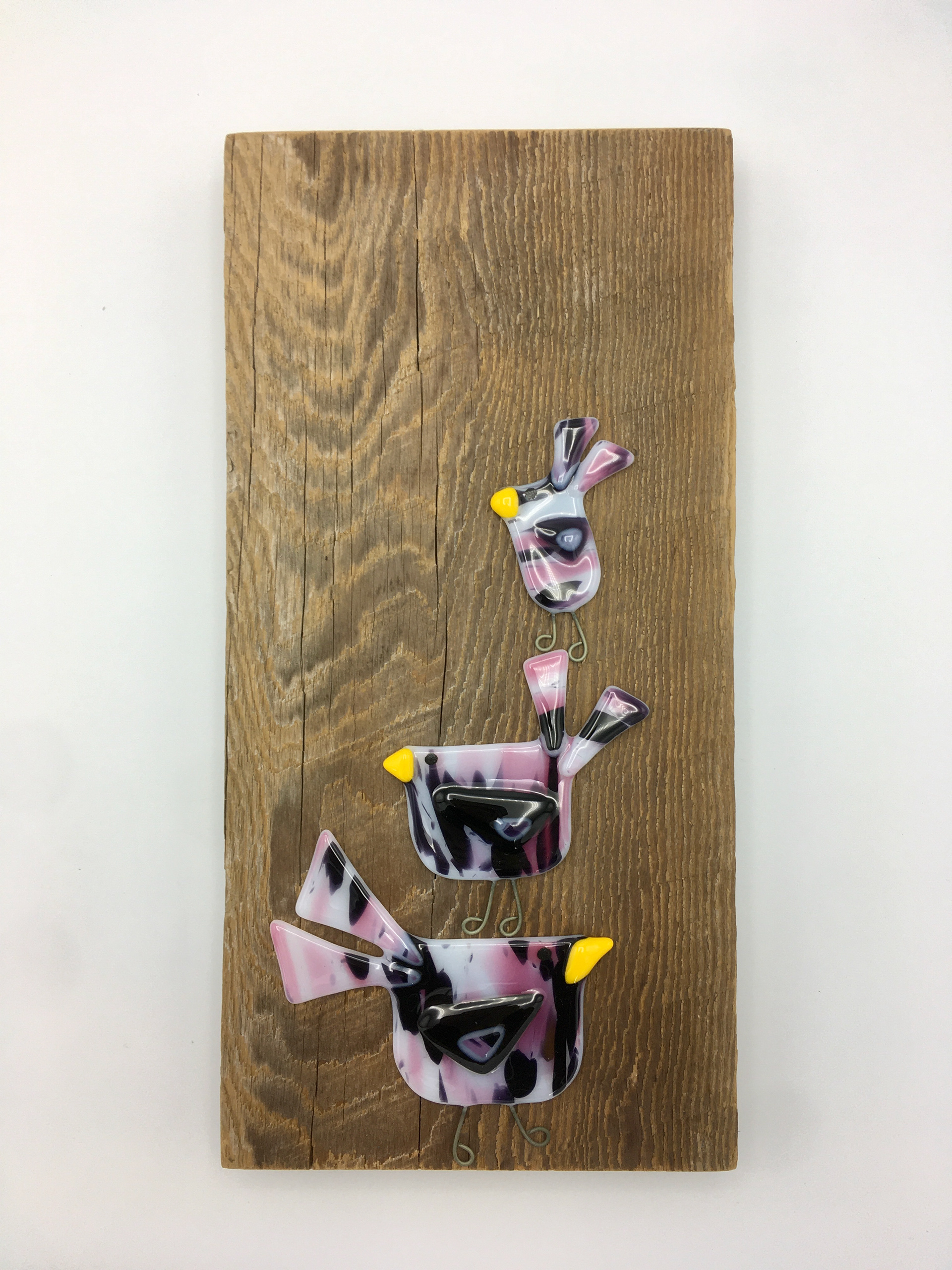 Pink birds #1 (6" x 12")