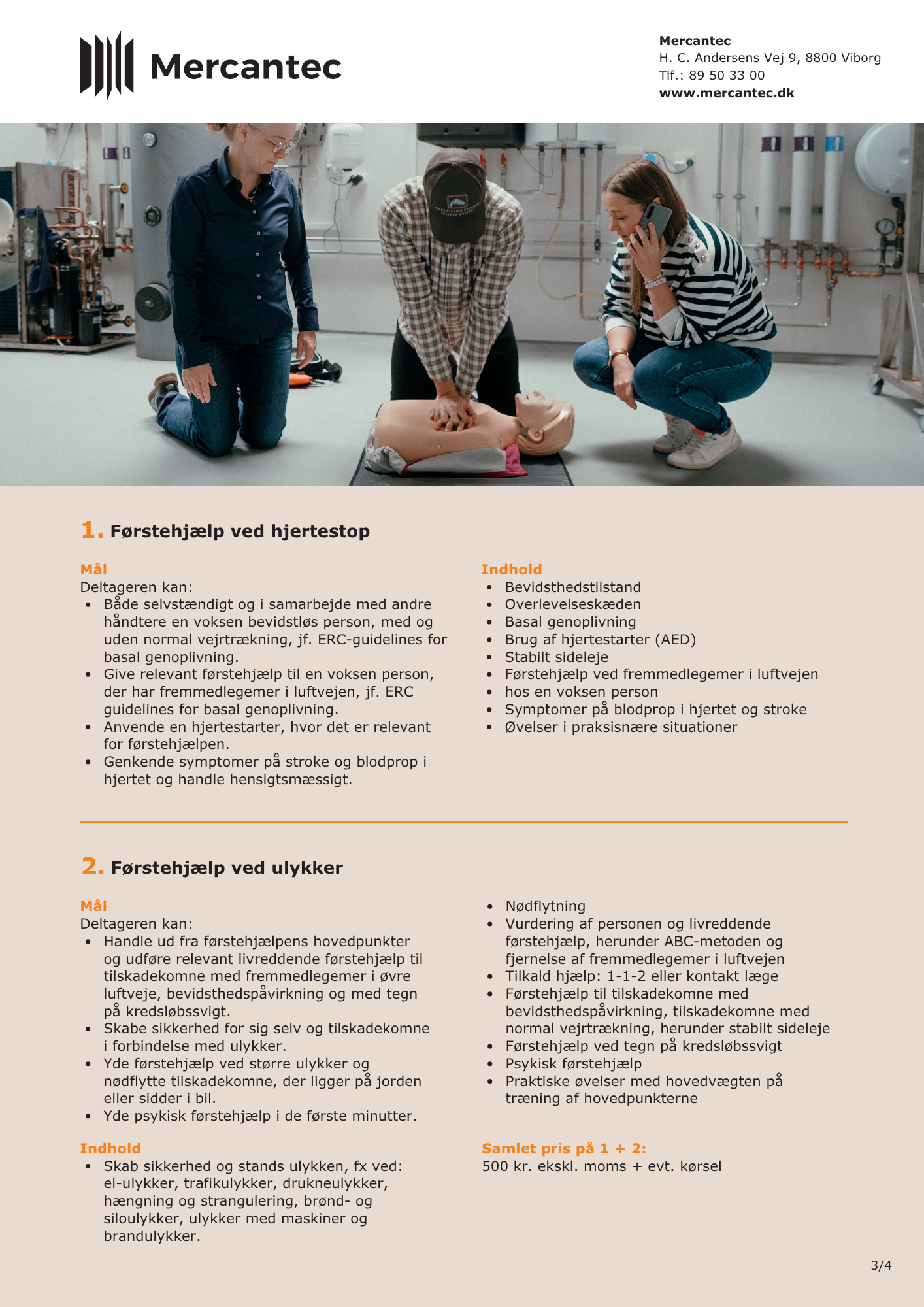 Fakta ark til AMU kursus