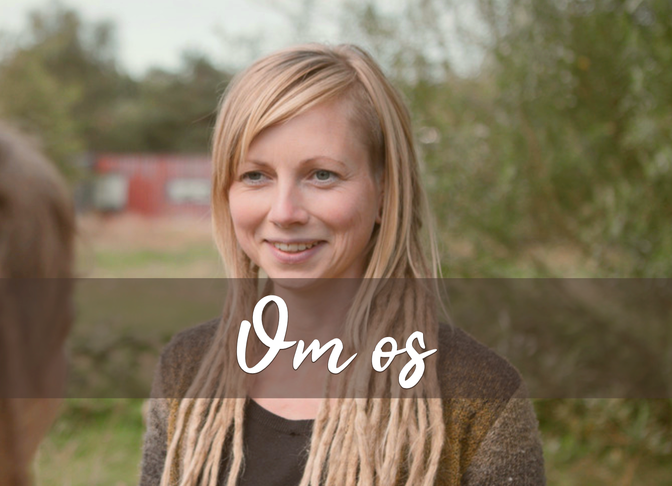 Webshop forside knap "Om os"
