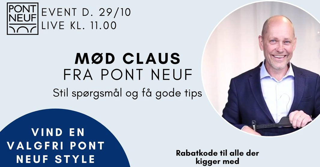 Facebook Live Event med Claus fra Pont Neuf
