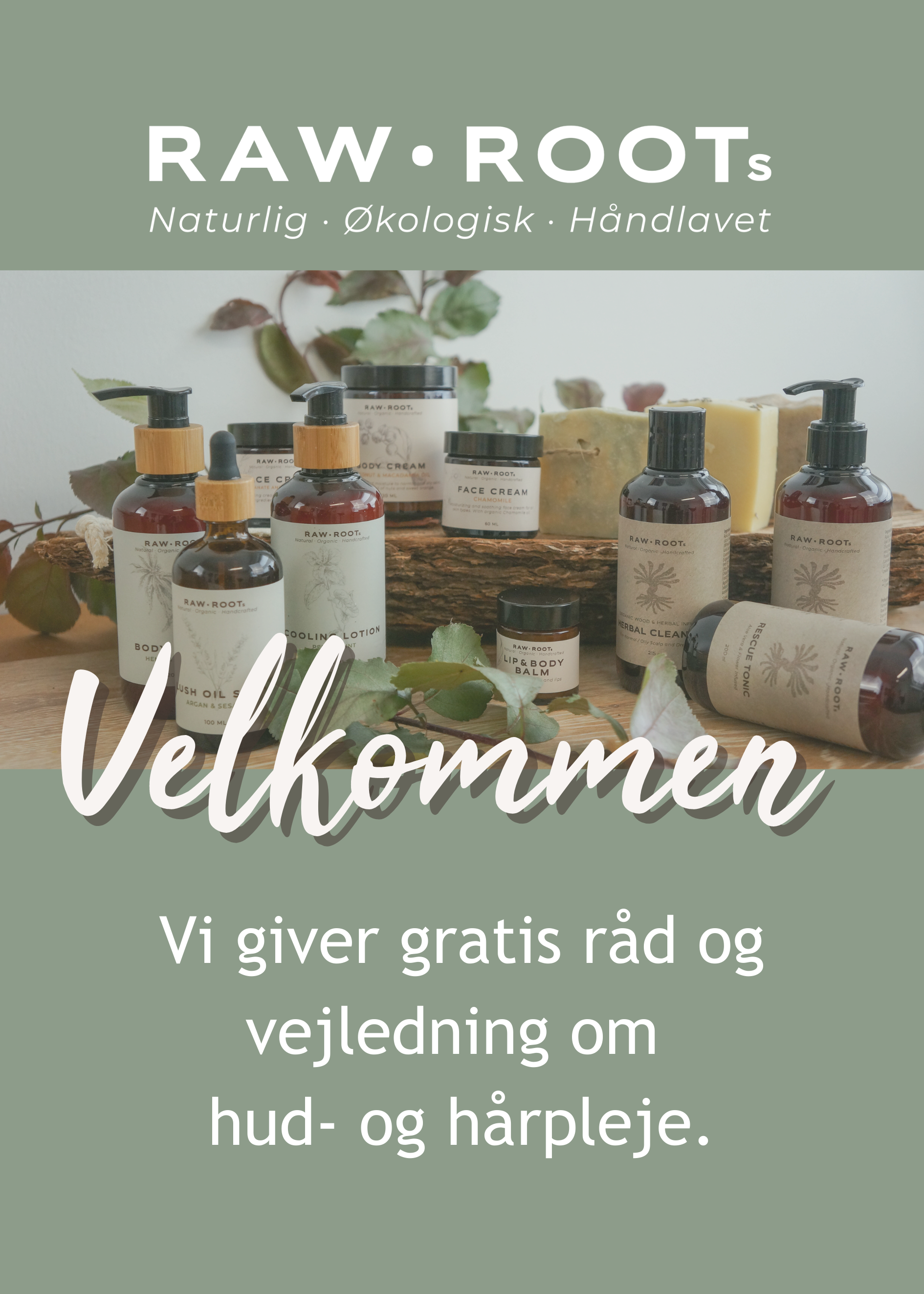 Plakat til A-skilt ved Showroom