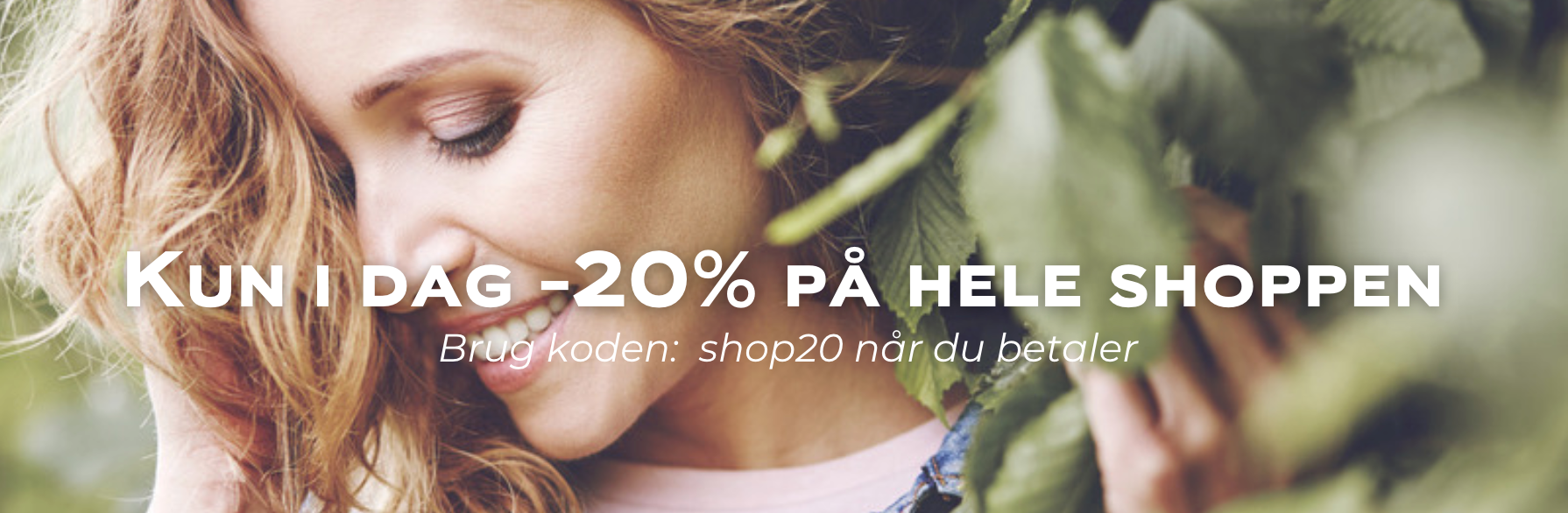 Webshop forside banner