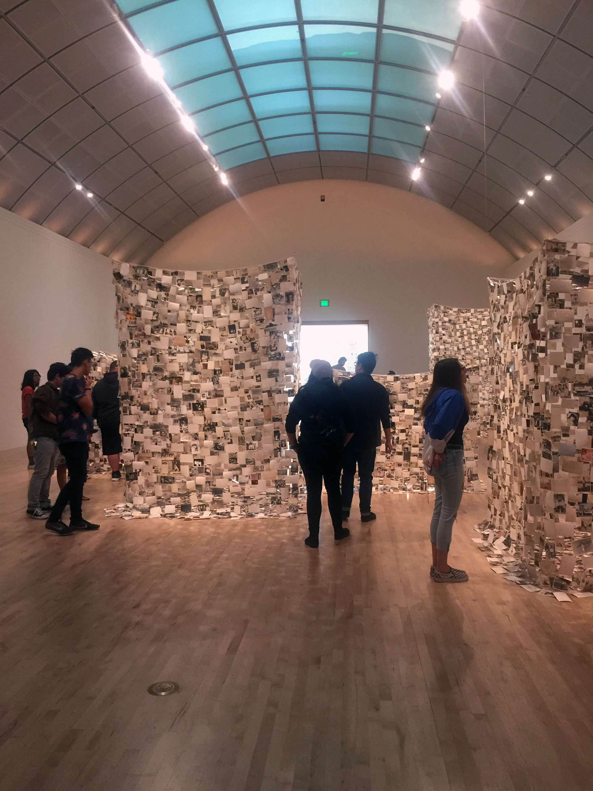 Students at field trip to San Jose Museum of Art
