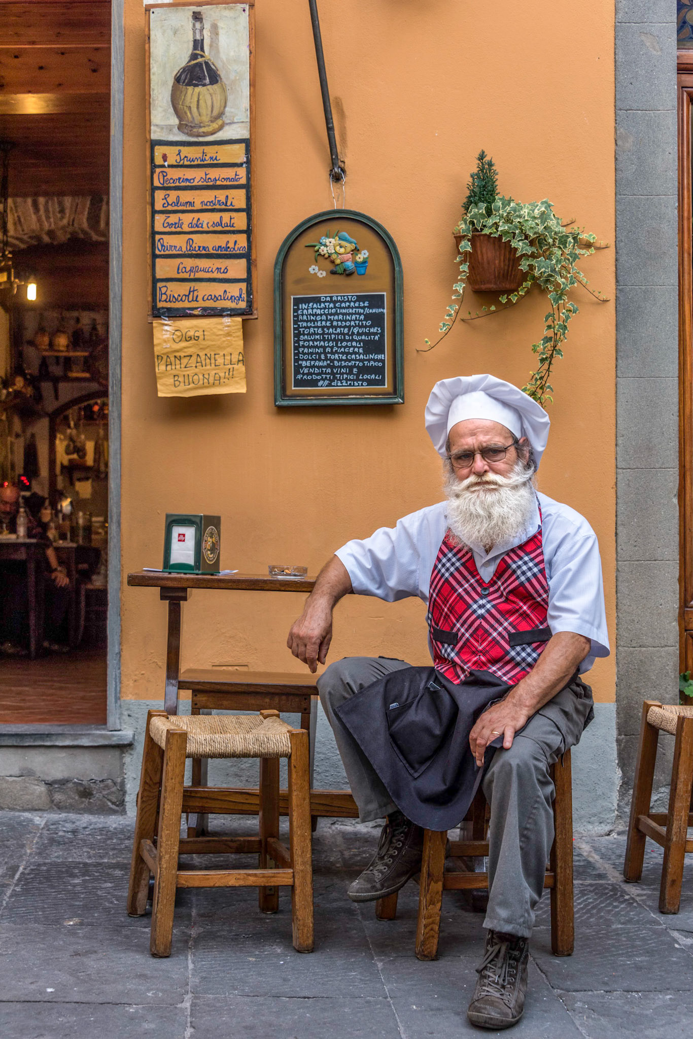 Cafe owner in Barga