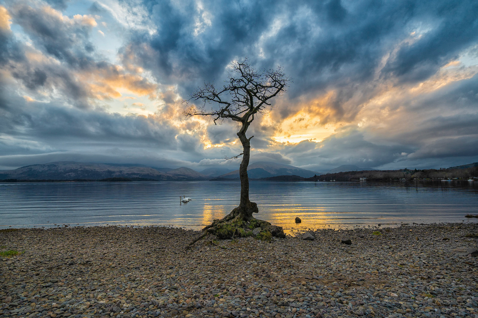 Sunset at Milarrochy Bay, Scotland