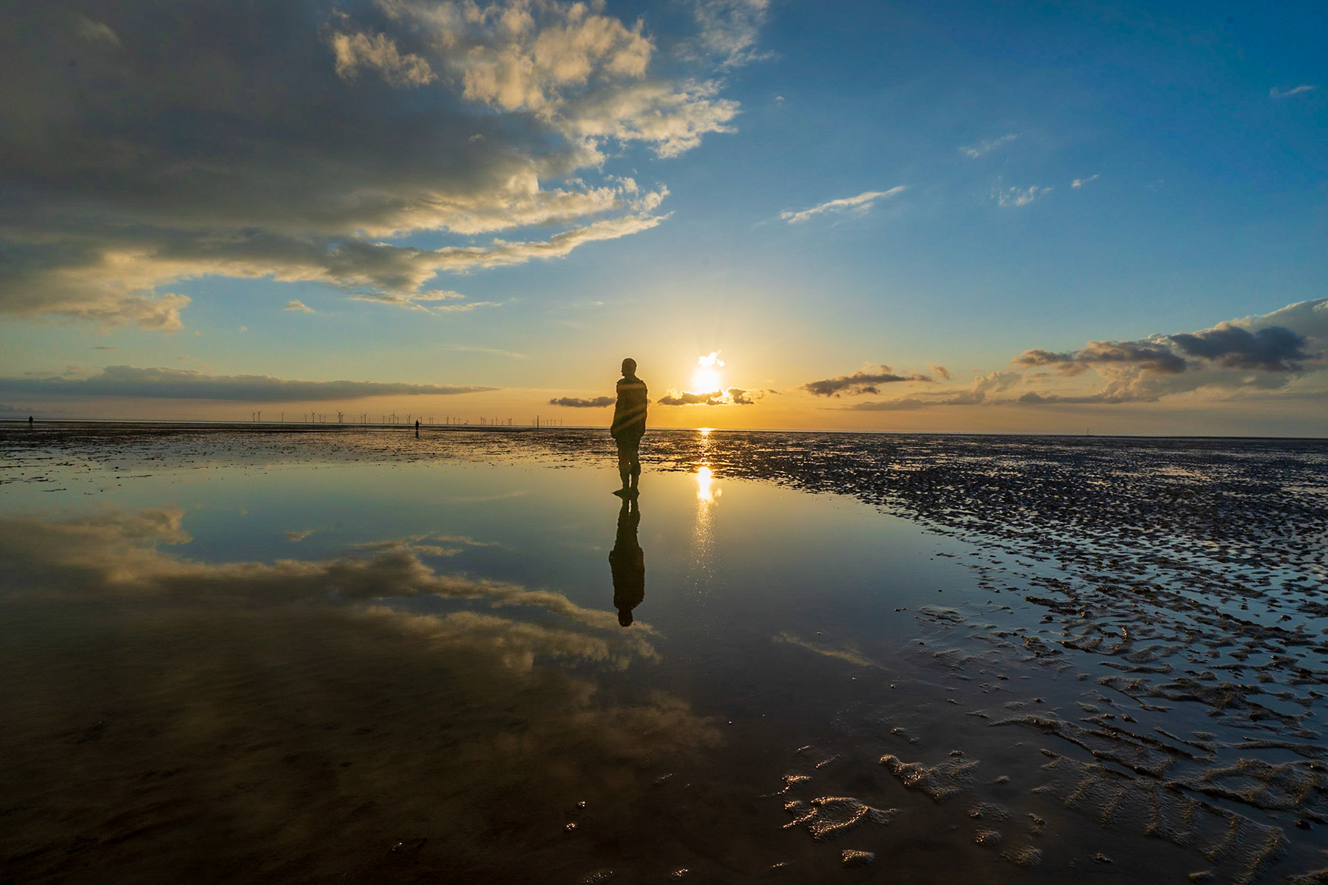 'Another Place' by Anthony Gormley, Crosby Beach, Liverpool