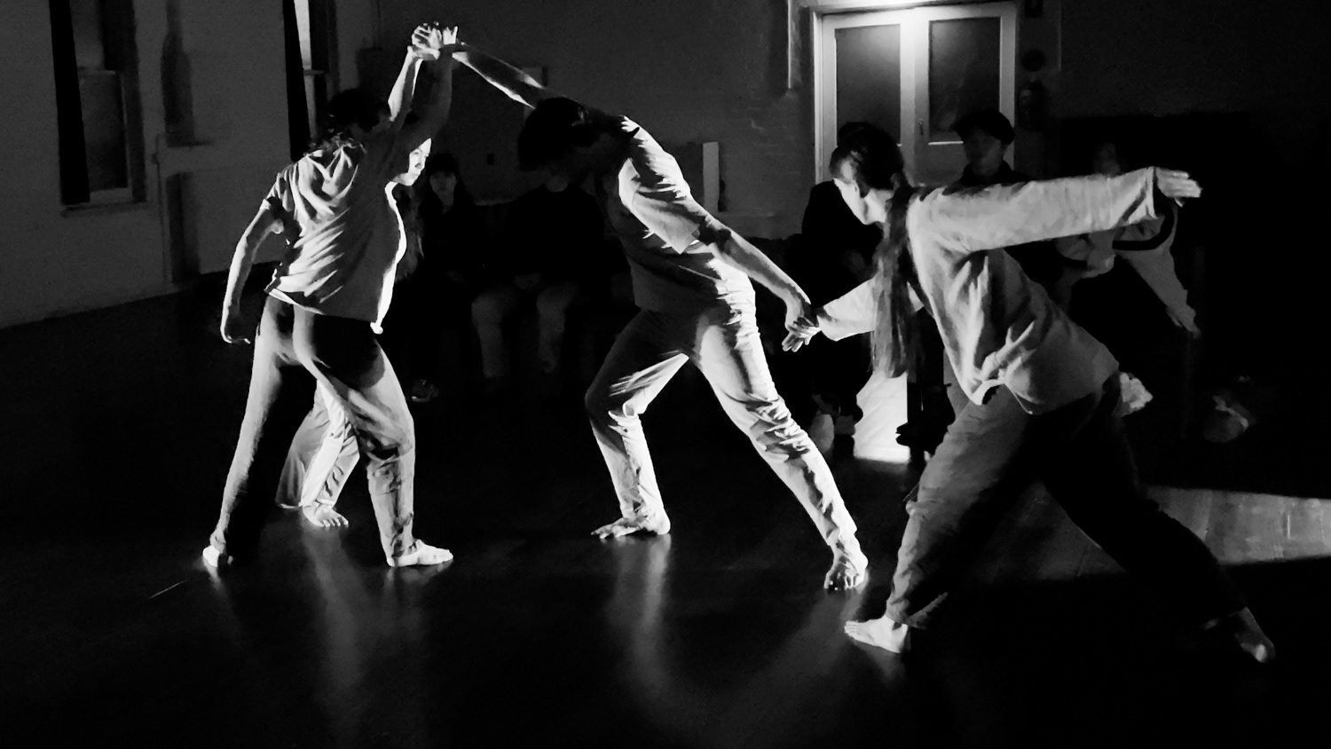 The forces engage; Touch: Alexandra Clouston, Angelique Zhou, Damon Branecki, Tessa Marie Lumati