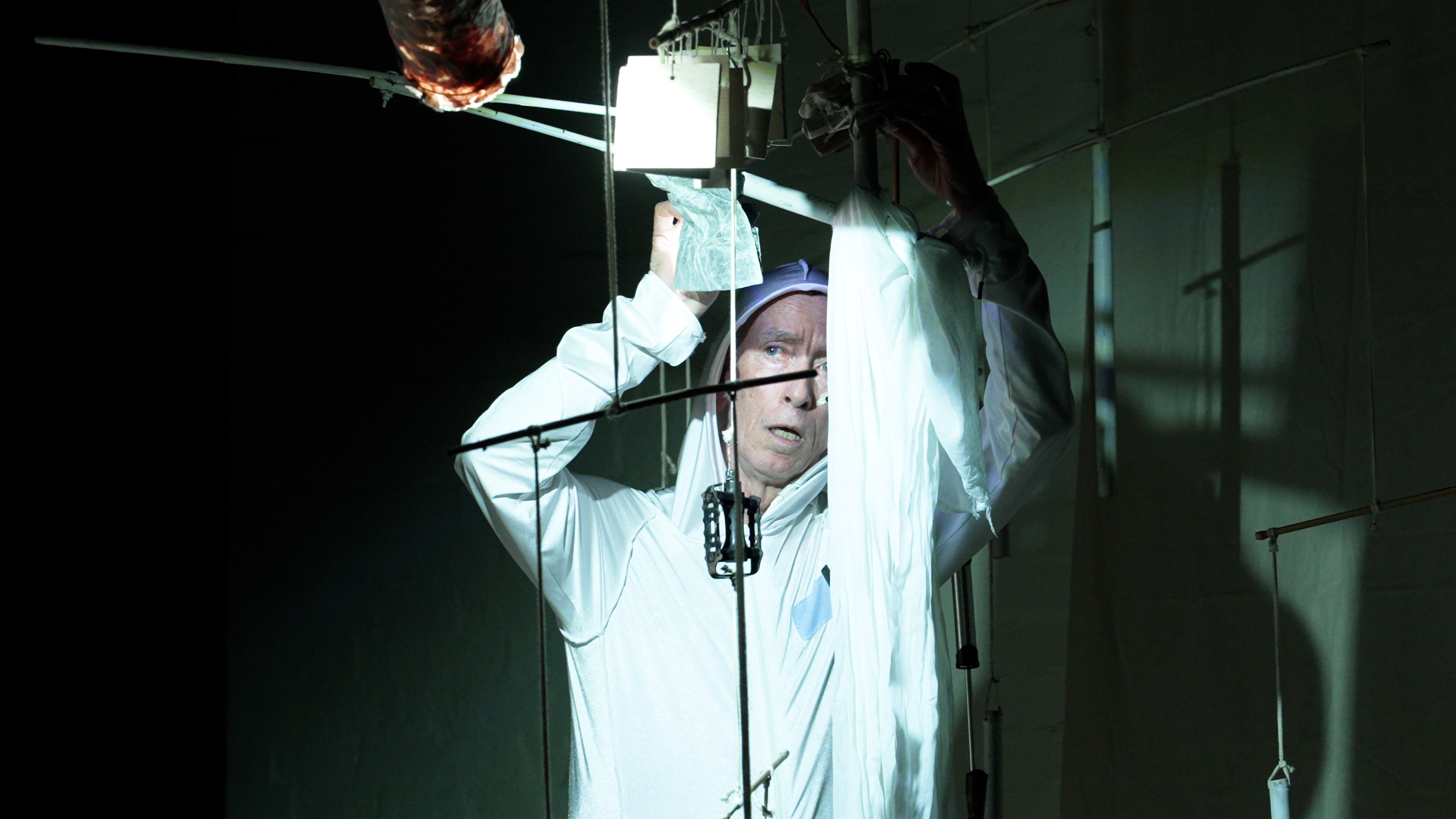 Matthew Crosby in Corporare, screenshot of cinematography by Cobie Orger