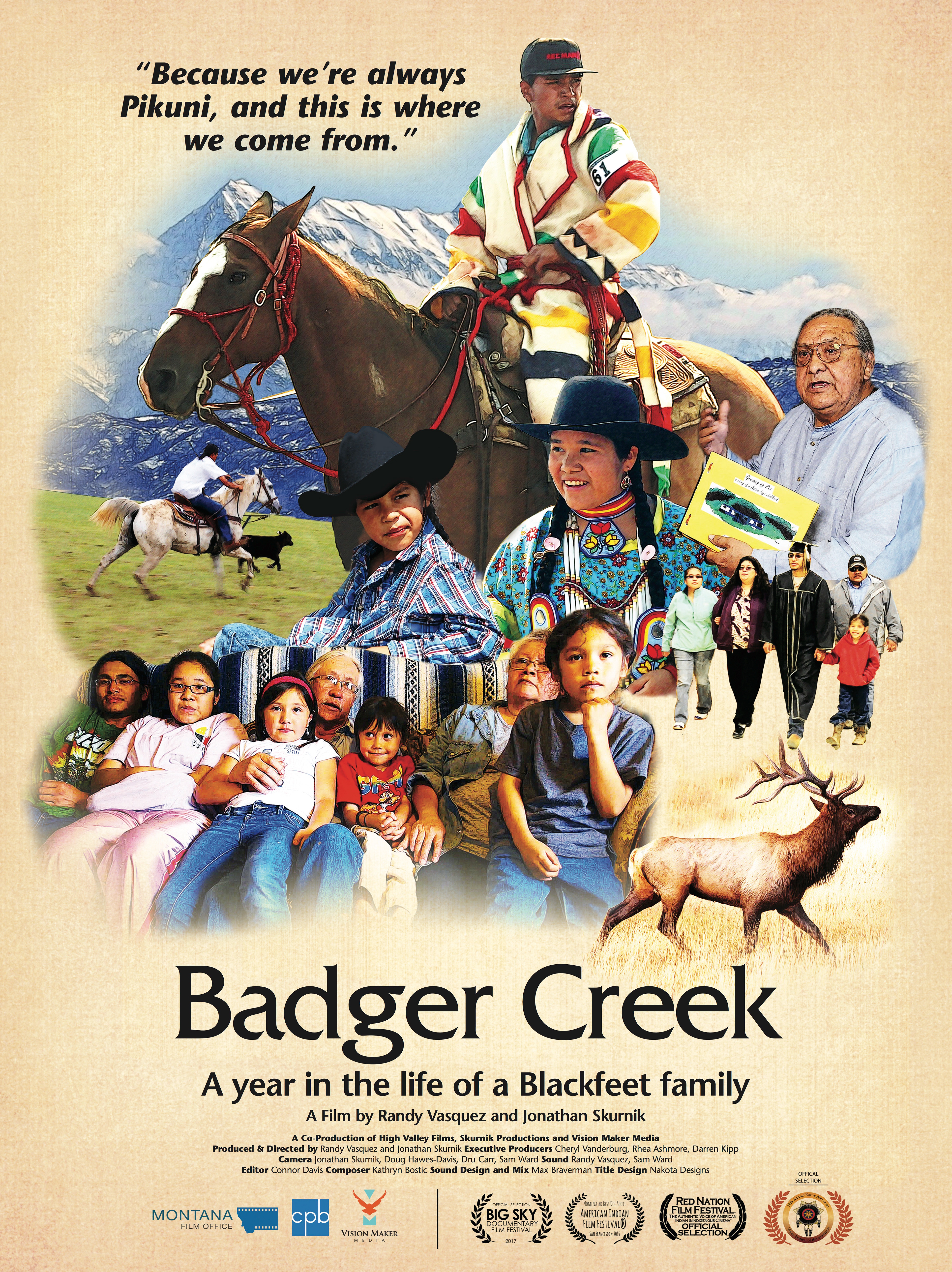Poster from the film Badger Creek