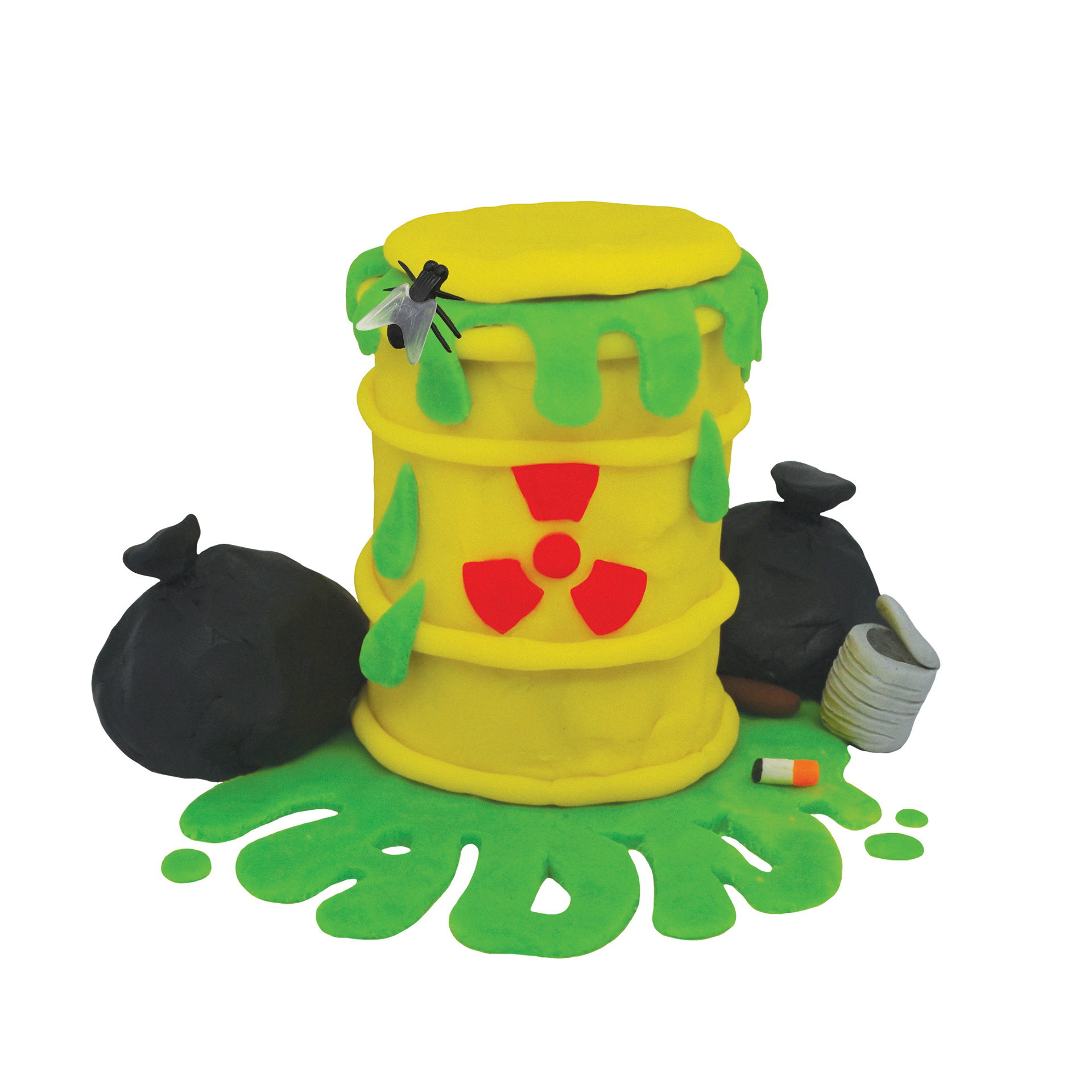 RADIOACTIVE BARREL modeling clay (2017)