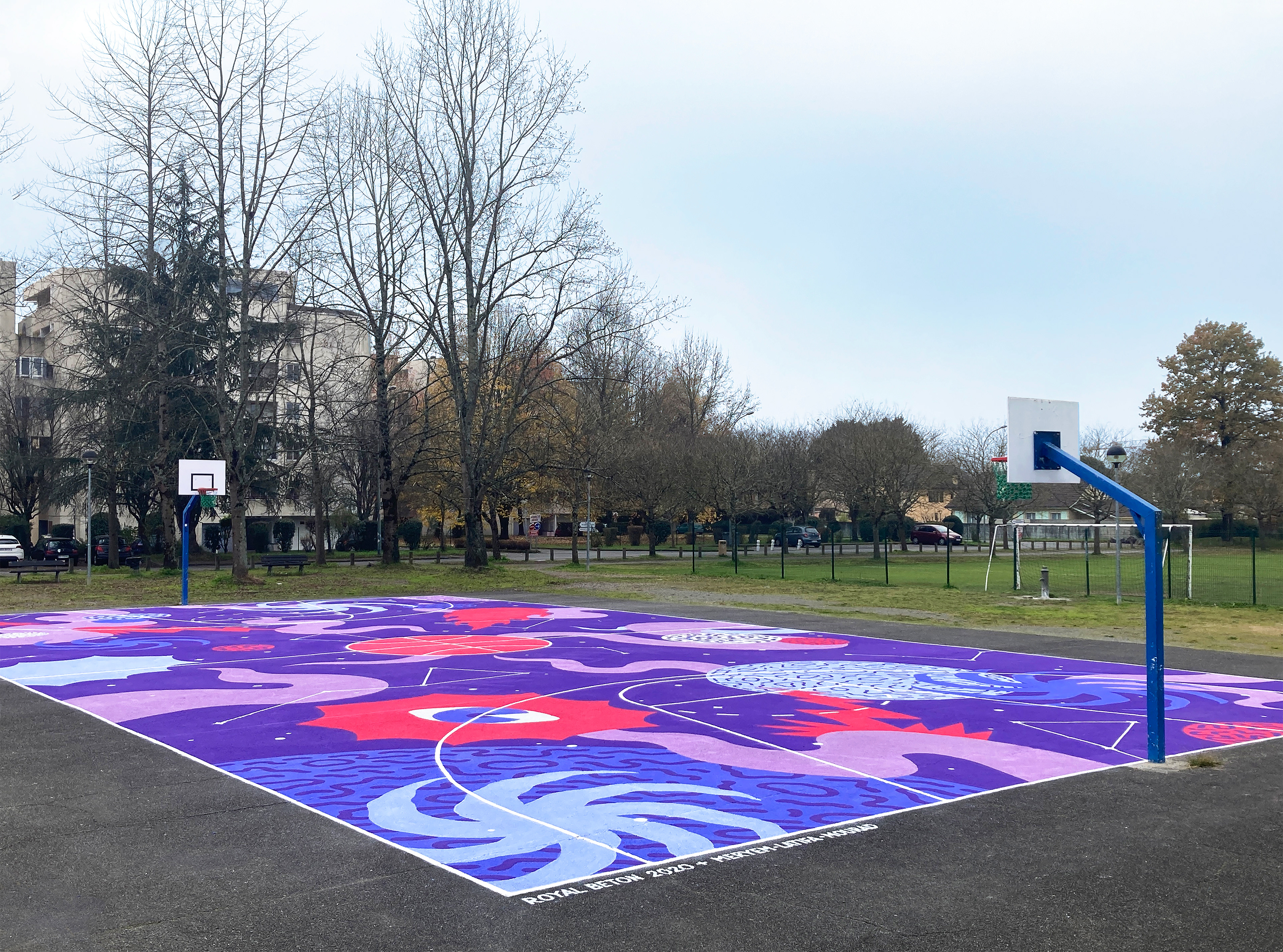 ROYAL BETON painted playground in Pau (2020)
