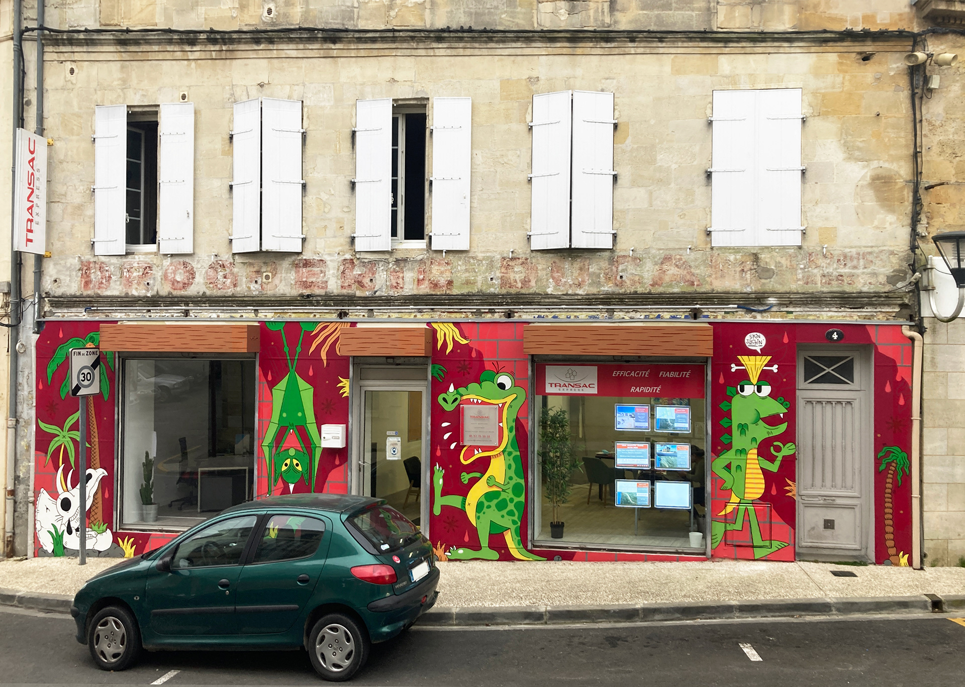 SKINJACKIN collective mural with DERIK (2021)