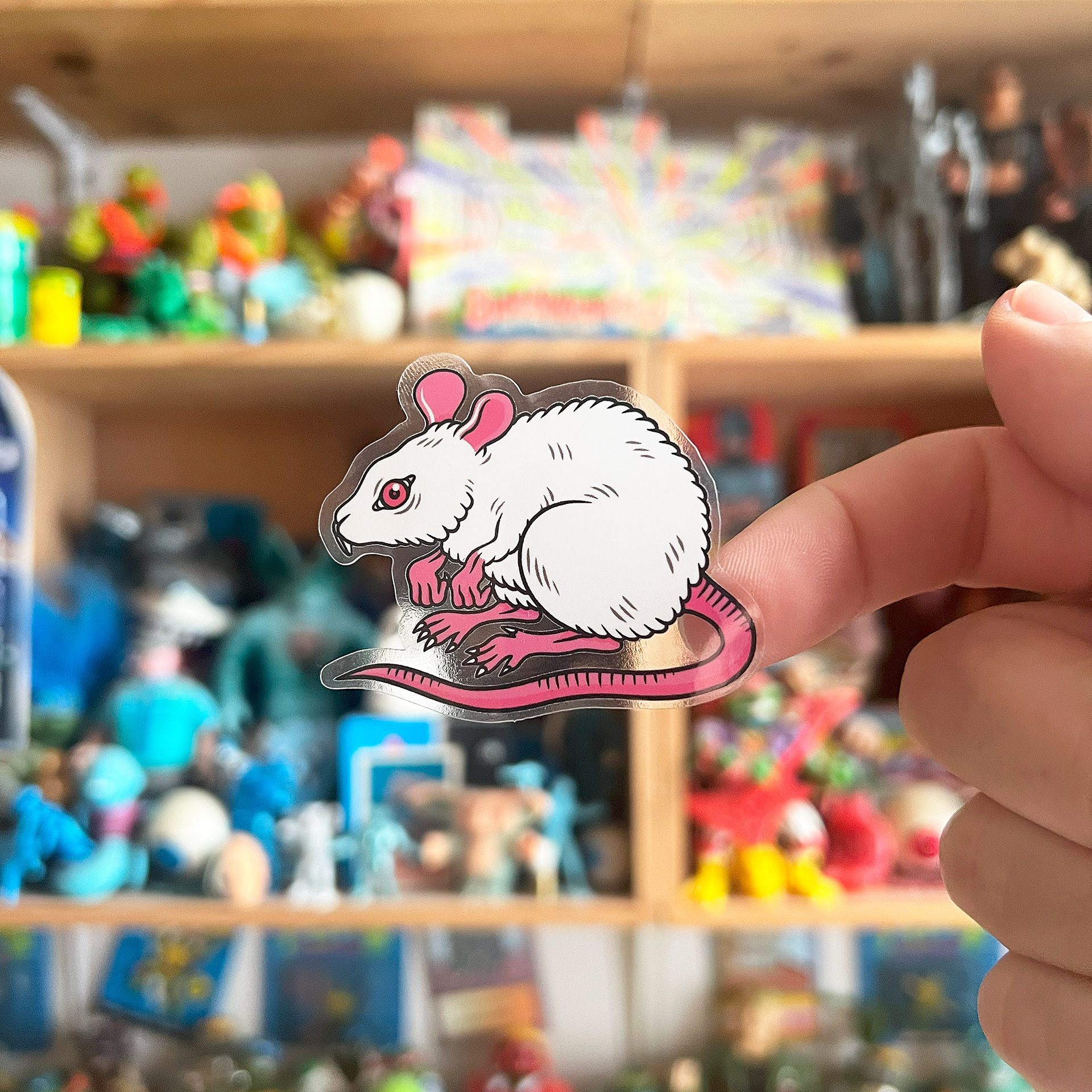 Rat transparent sticker (2023)