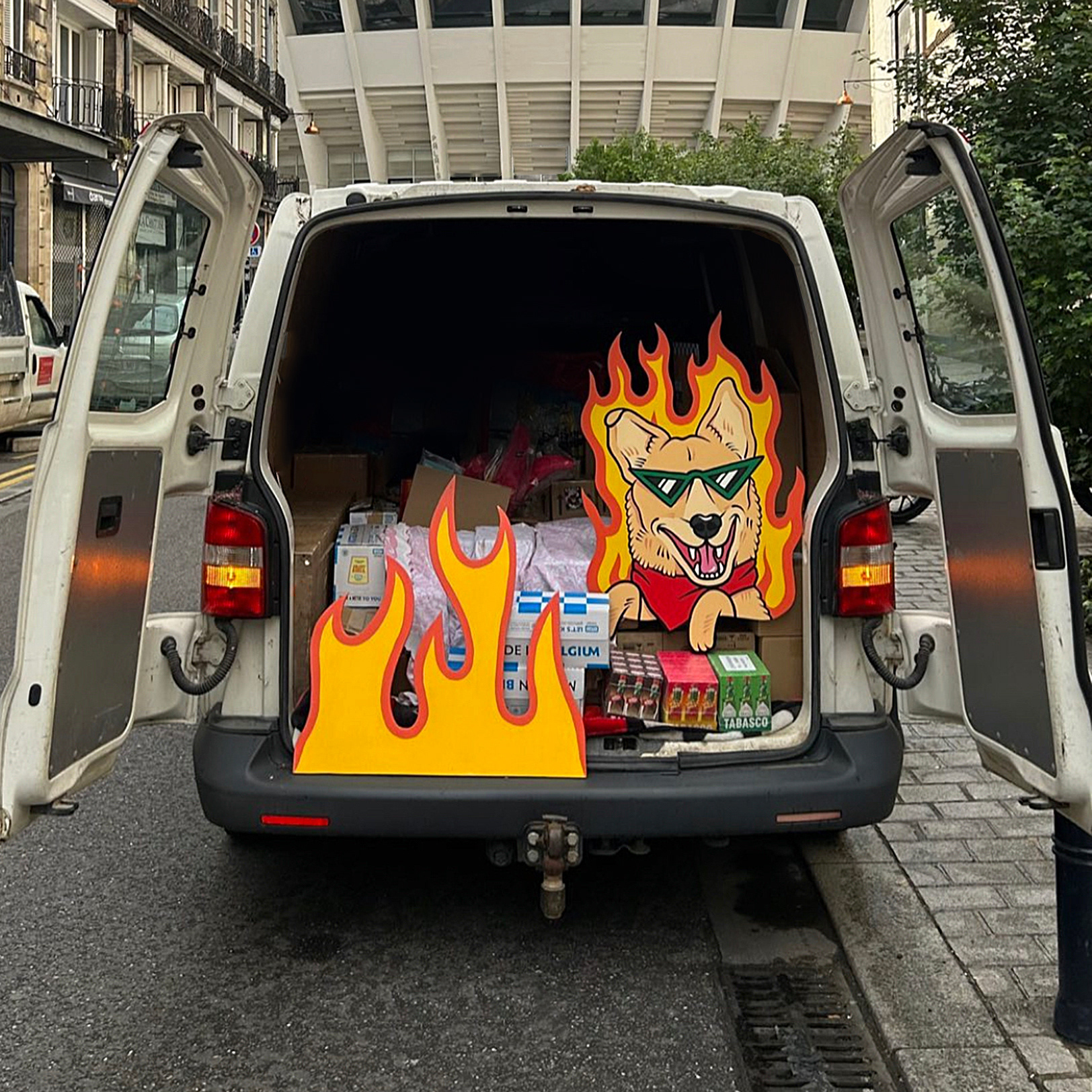 Wooden sign for SWEET PEPPER (2023)