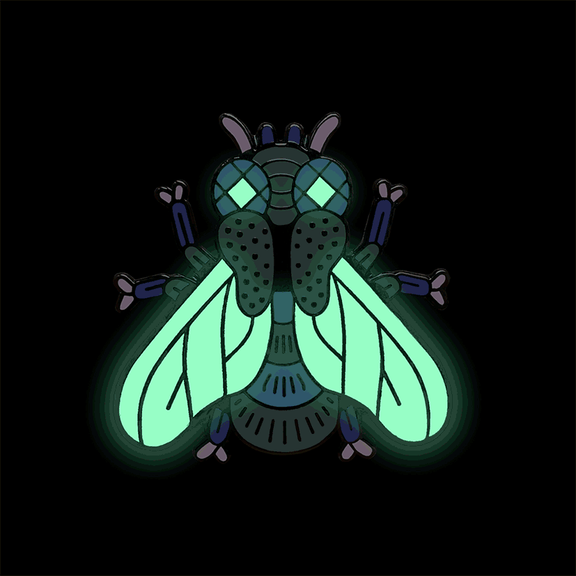 GLOW IN THE DARK pins (2023)