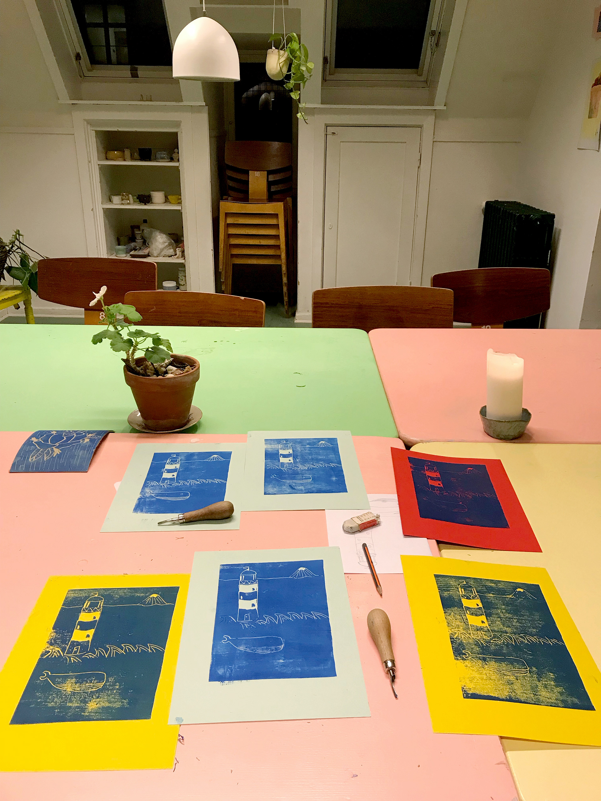 Linoprint workshop
