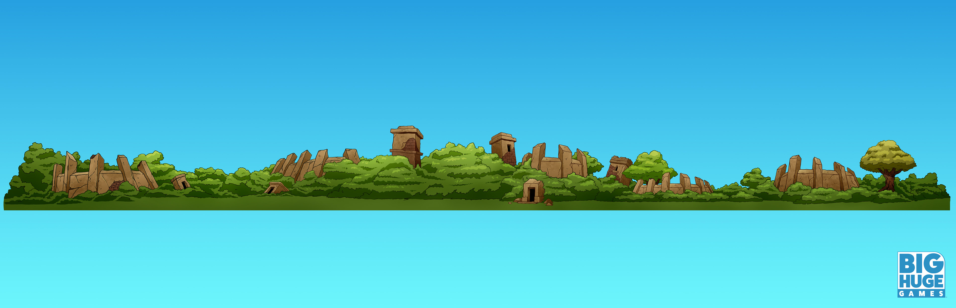 Big Huge Games "Defend the Beacon" Panoramic BG