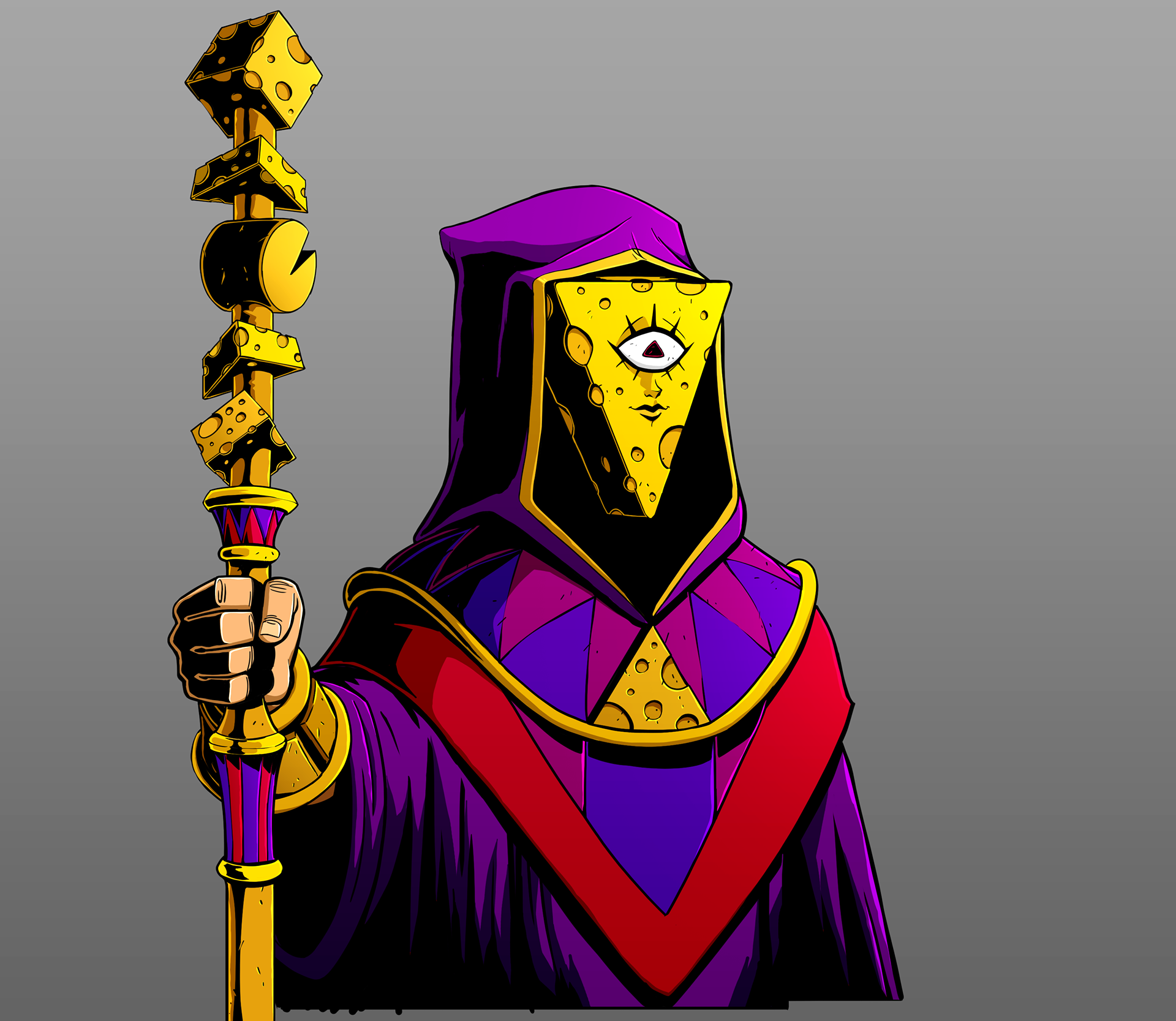 Higher-ups get a staff and a big eyeball
