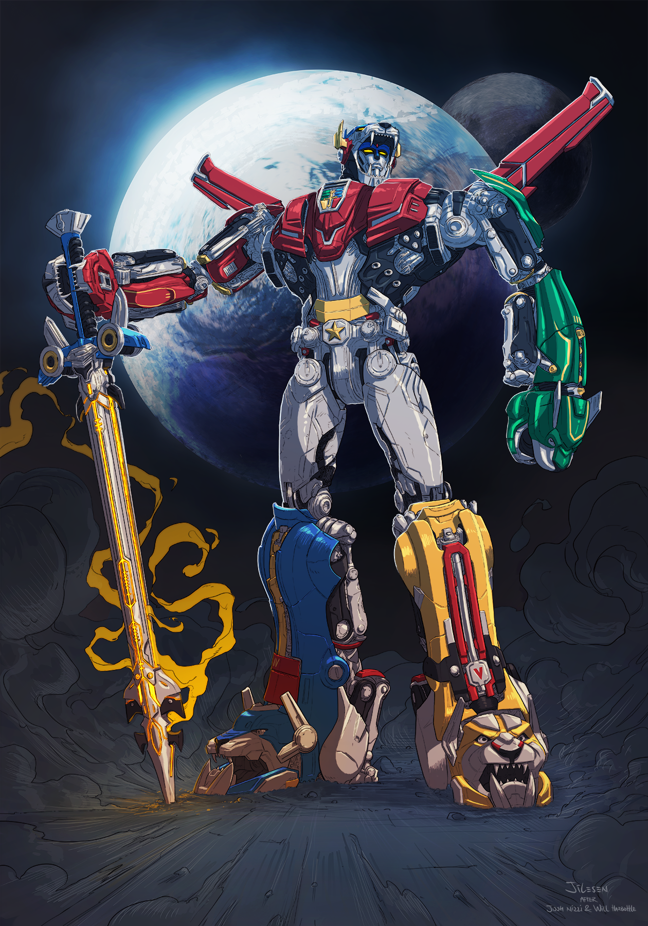 VOLTRON (SIDESHOW PRINT)