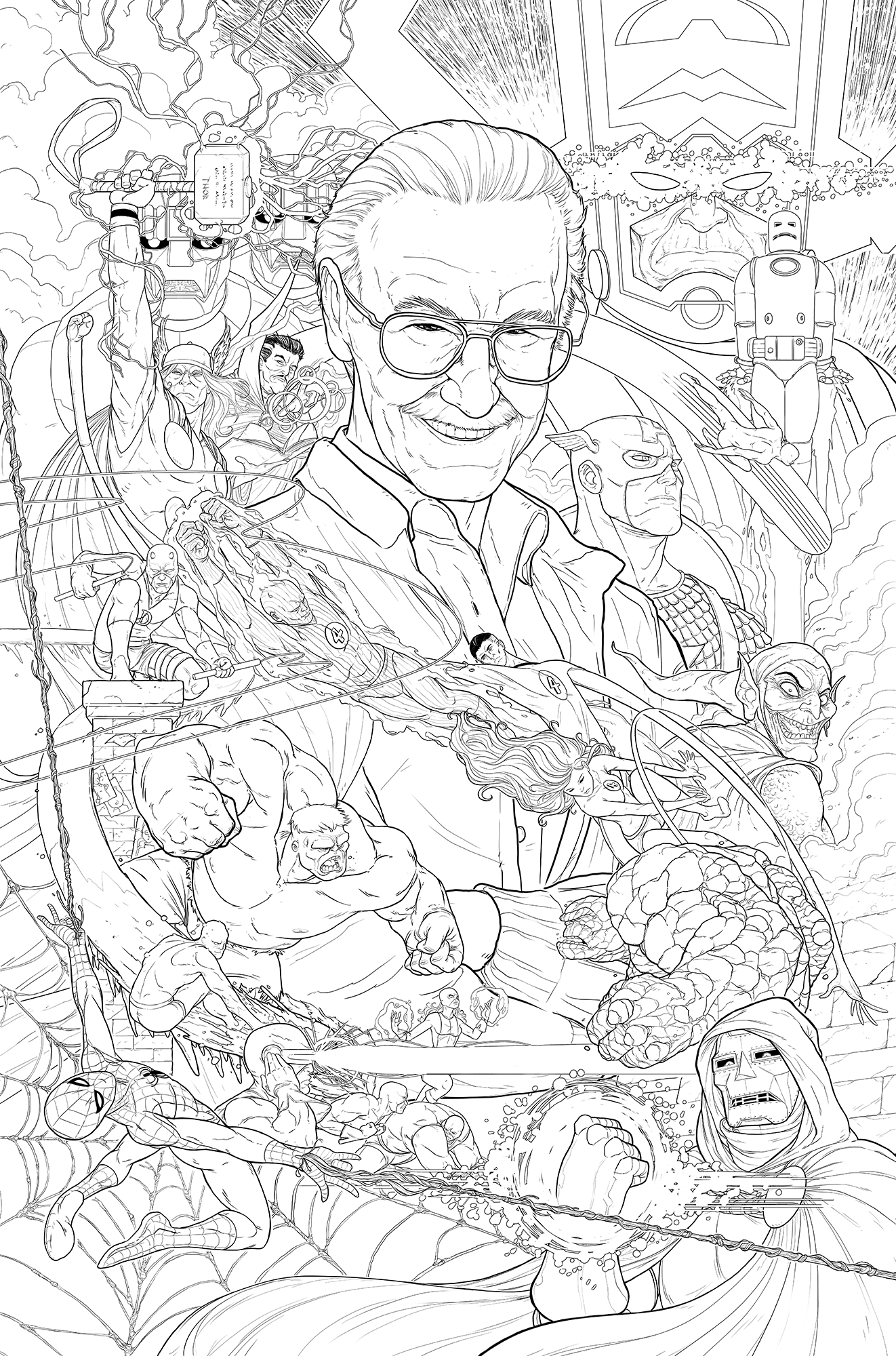 STAN LEE - SAN DIEGO COMIC CON (SIDESHOW PRINT)