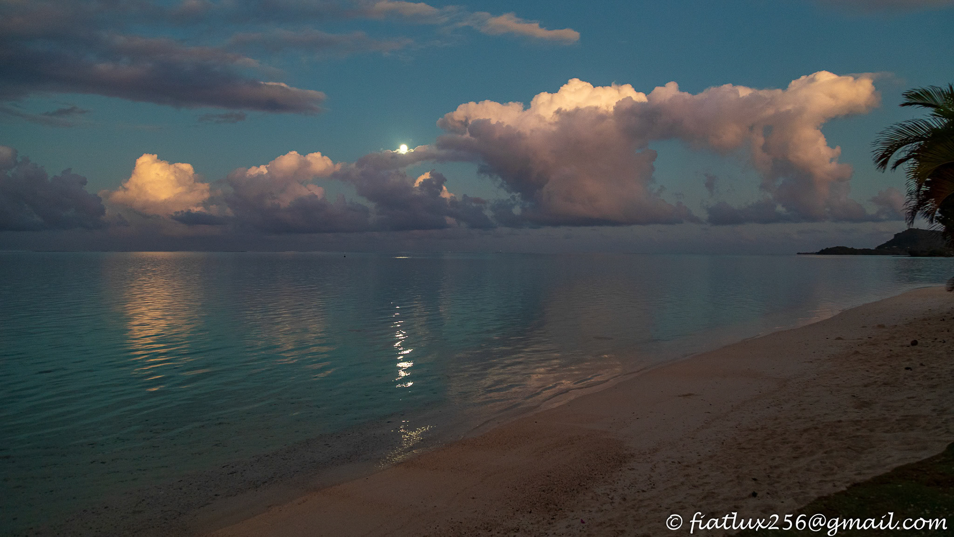 Pleine lune à Bora Bora