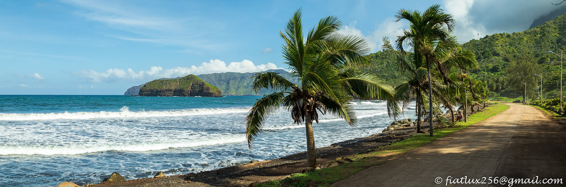 Lecture à Hiva Oa (Marquises)