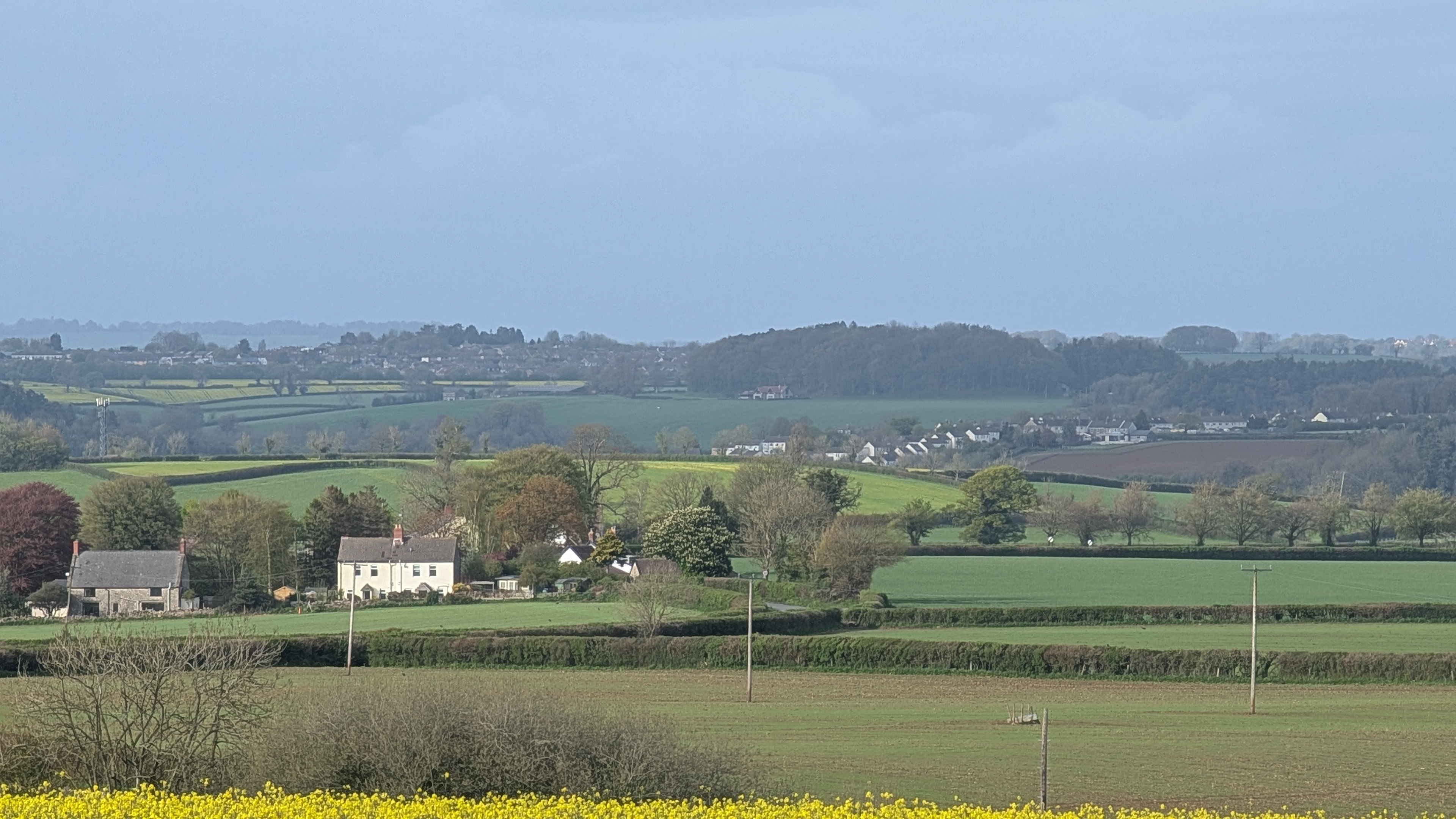 View to Charlton with Writhlington and Peasedown St. John visible beyond