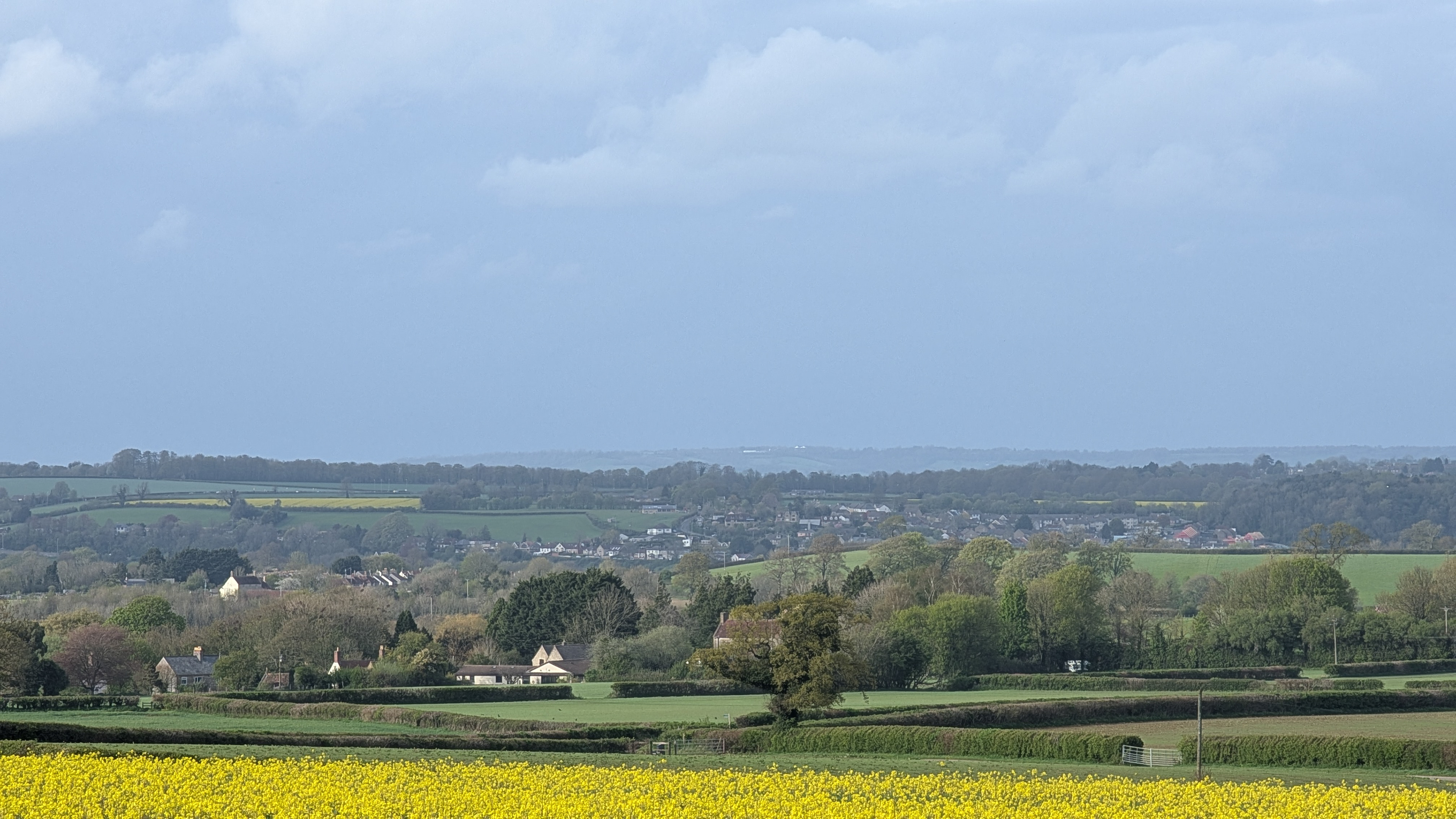 View from site towards Charlton, Radstock and the Bath Roads