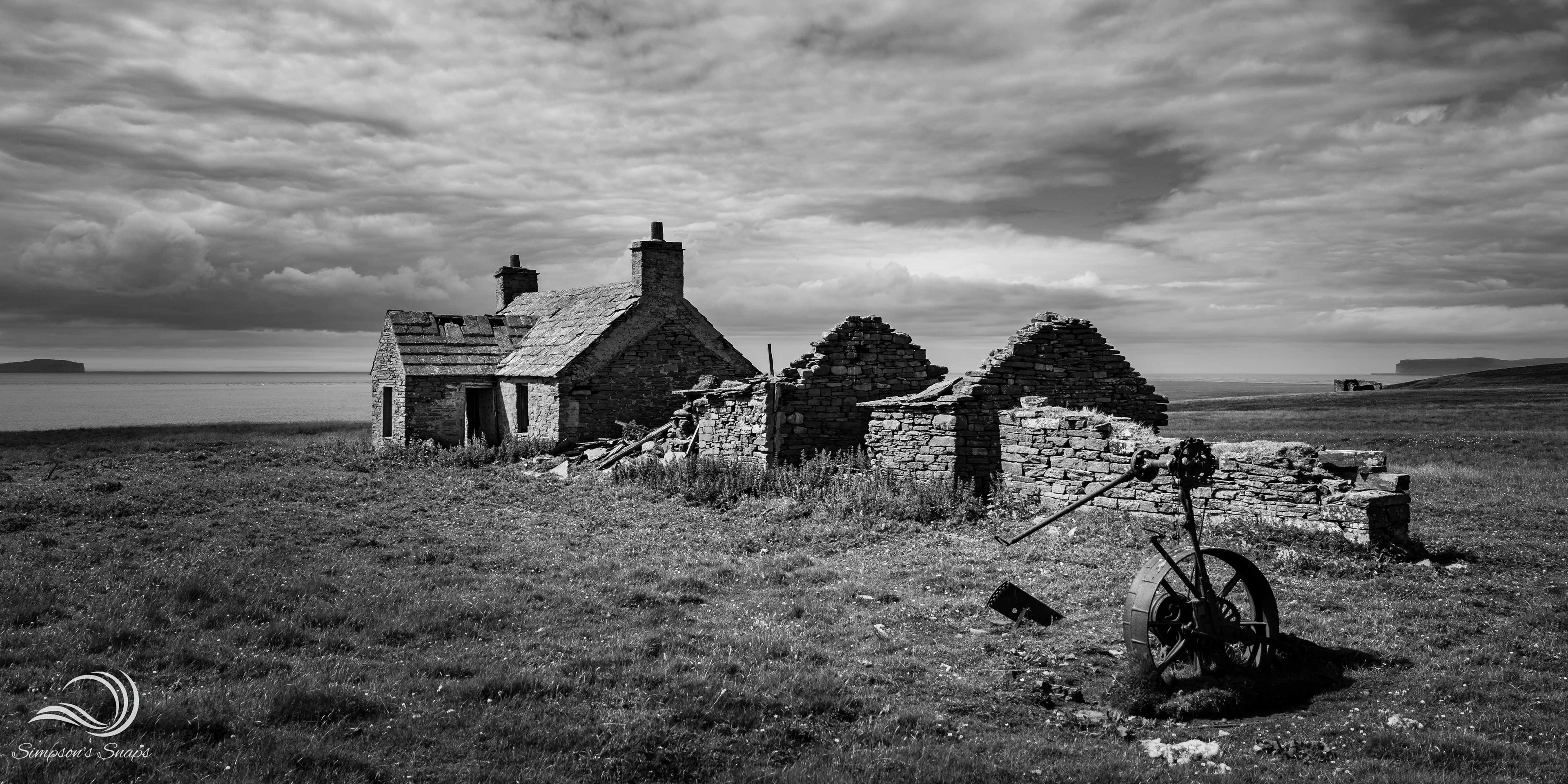Stroma, in the middle of the Firth