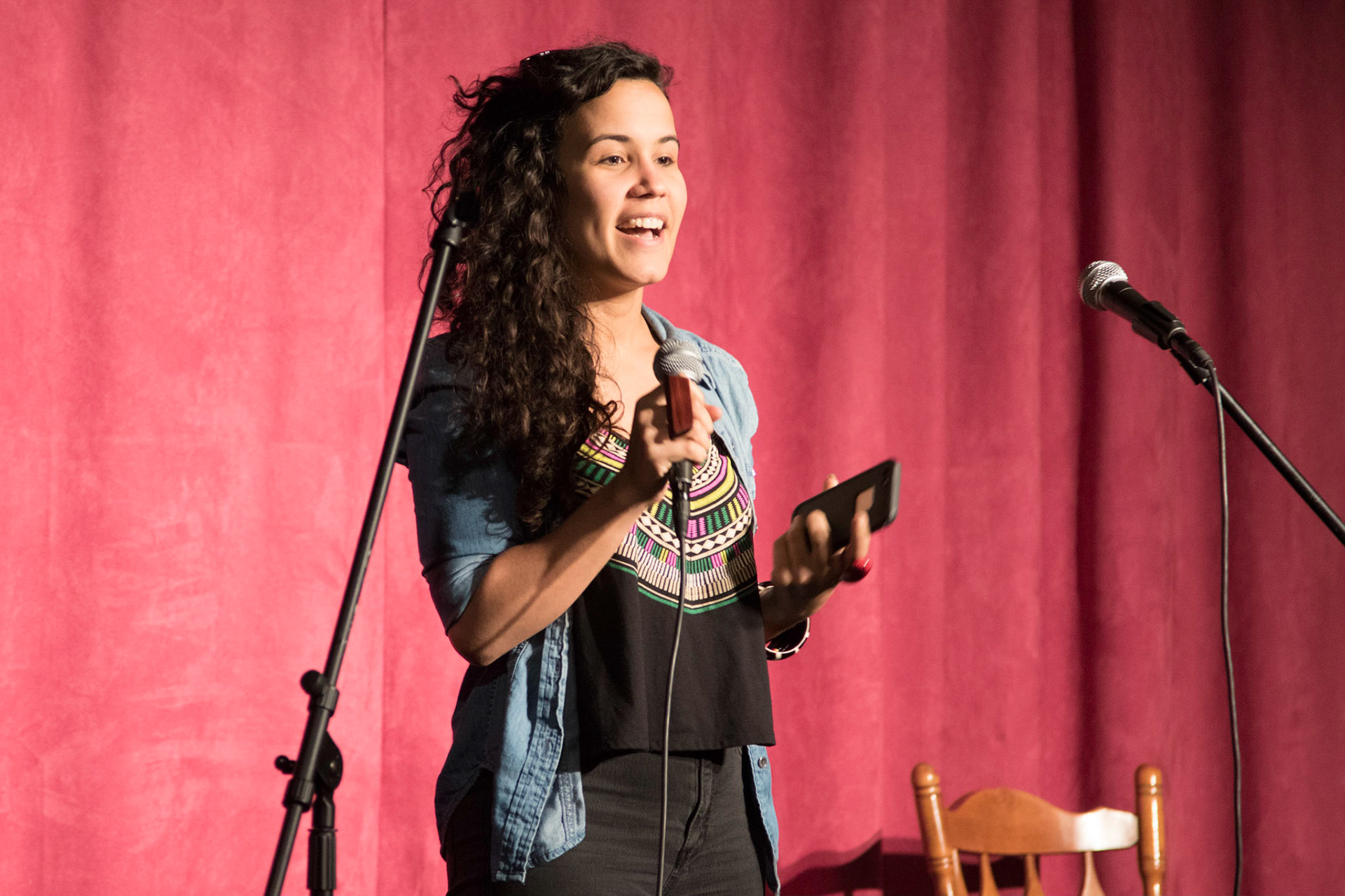 Open MIc performances by ILI Participants at the Esperanza Center. San Antonio, TX