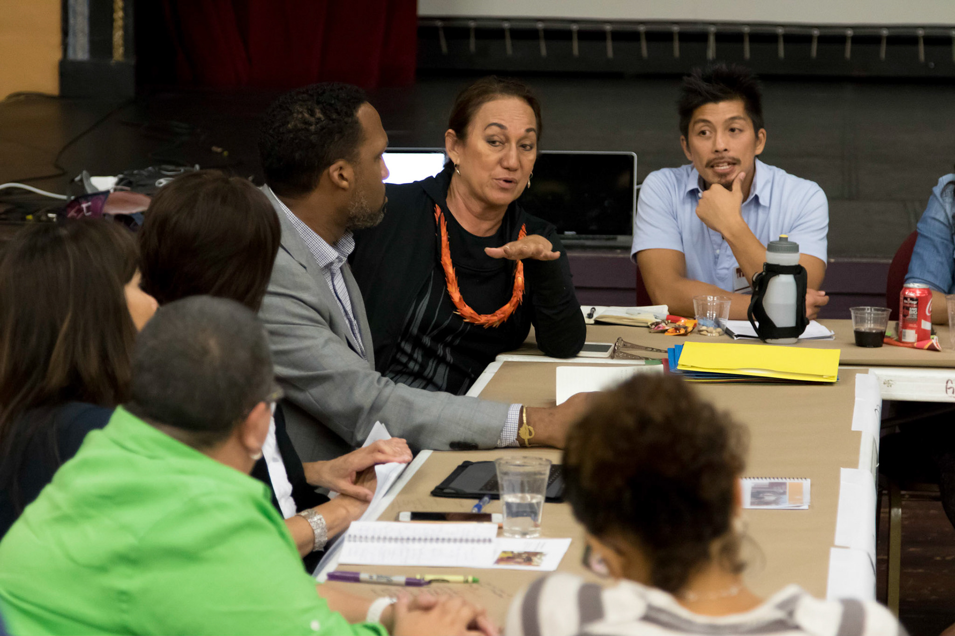 Activies and Session Discussions at the Guadalupe Cultiral Arts Center Theater