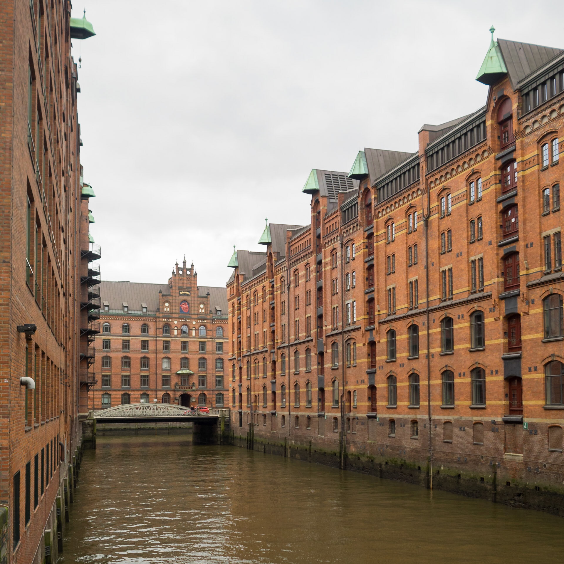 Hafen City red brick buildings