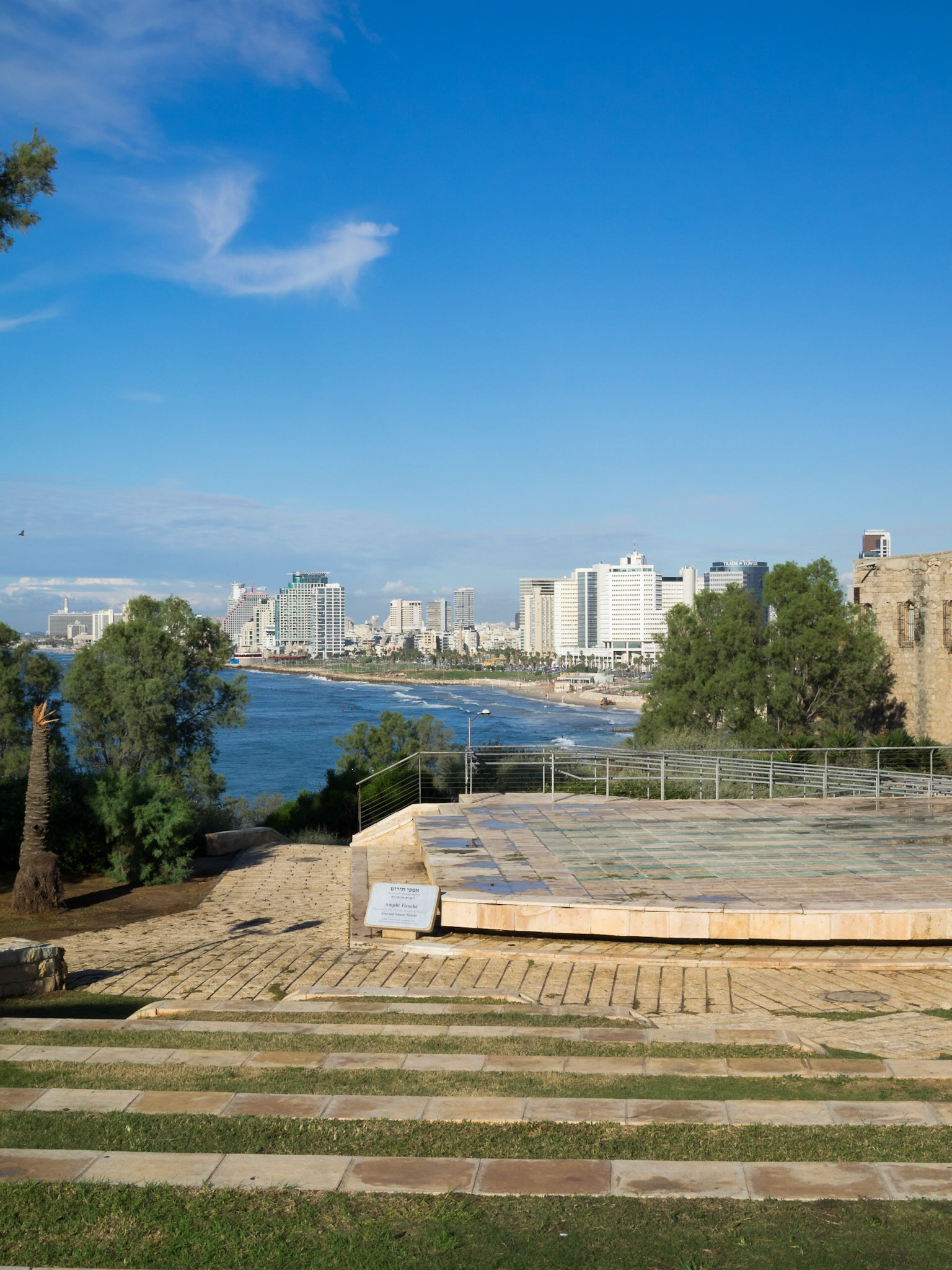 Tel Aviv coastline seen from Old Jaffa